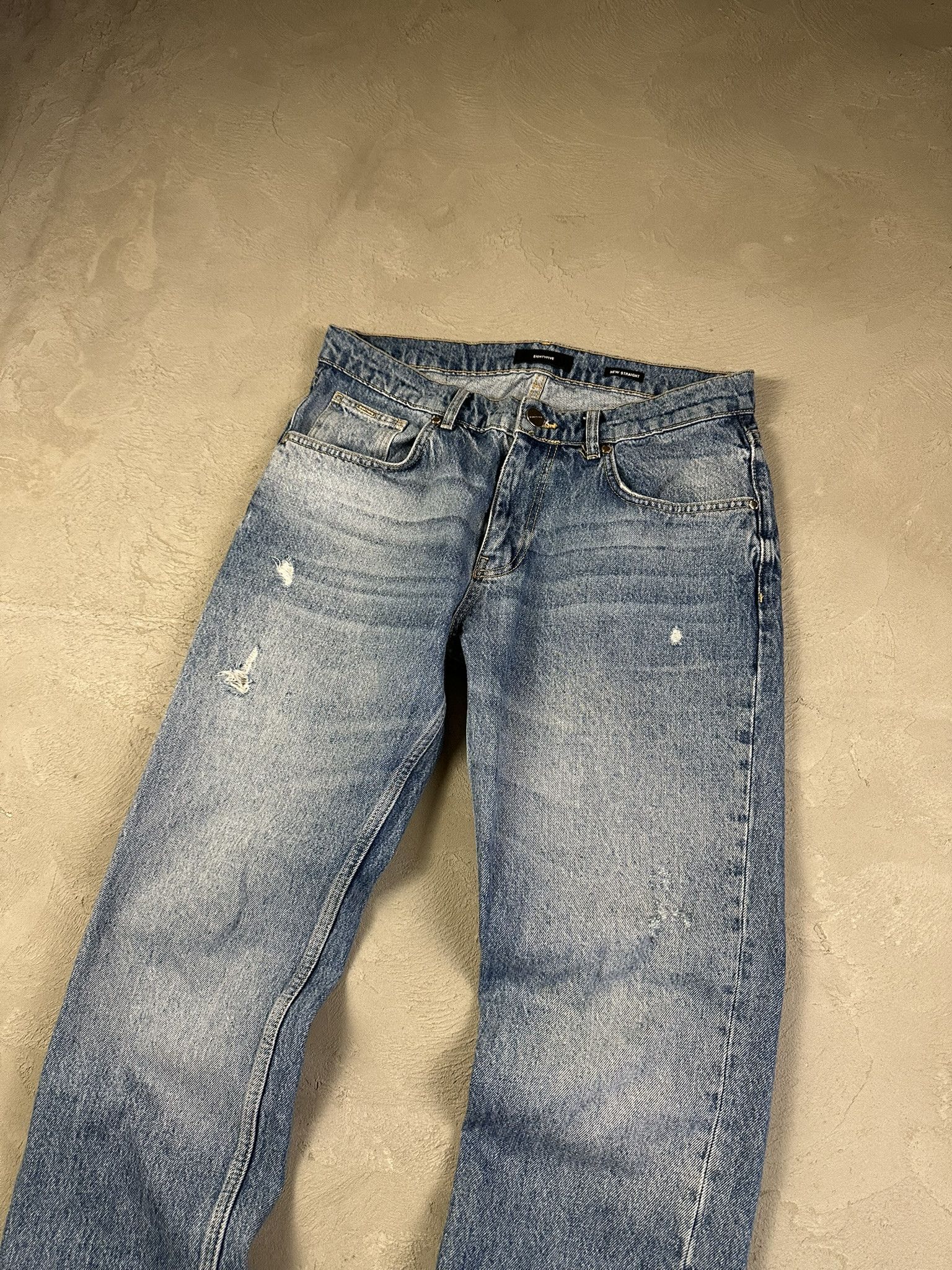 Japanese Brand Eightyfive Avant Garde Oversized Faded Distressed Jeans Size US 32 / EU 48 - 3 Thumbnail