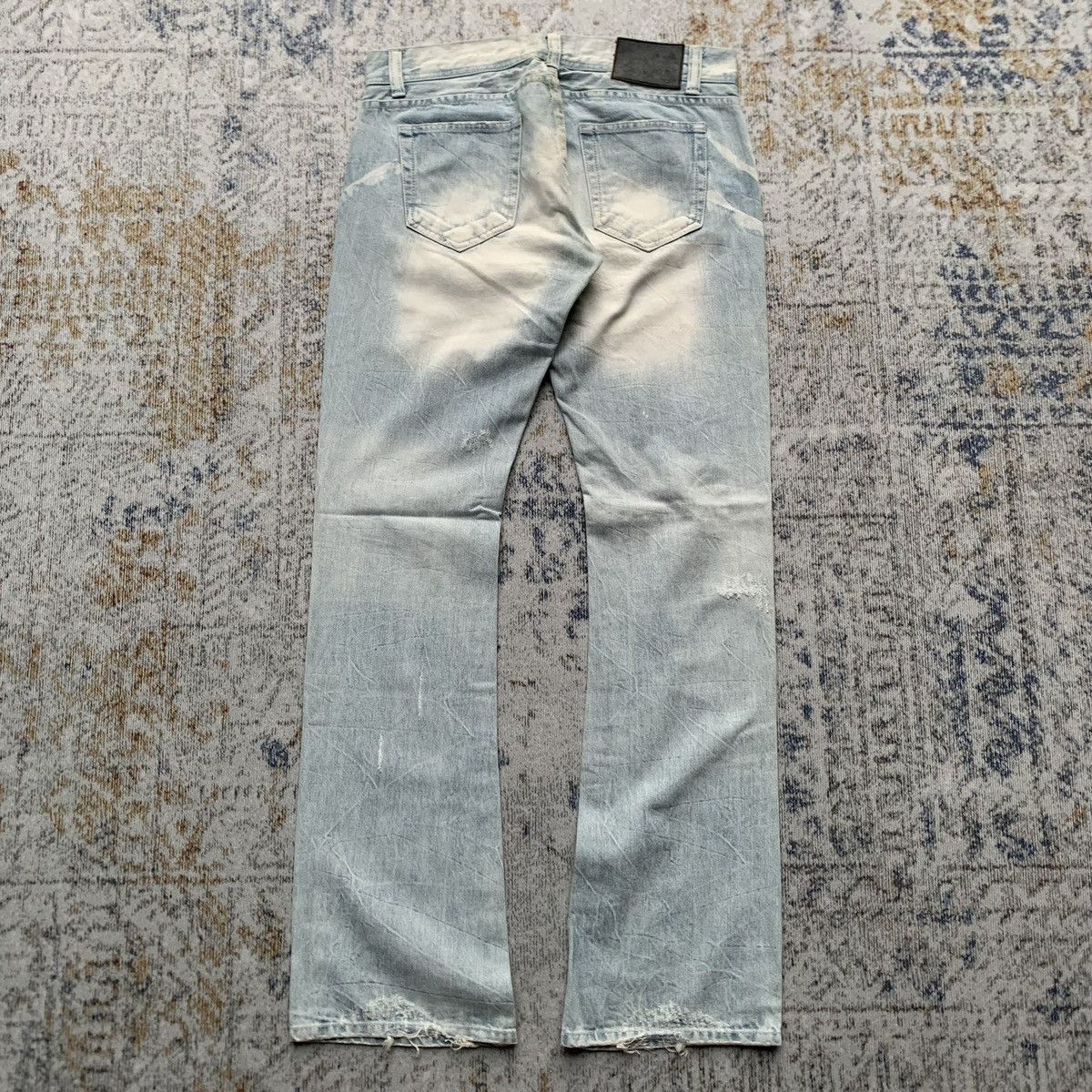 If Six Was Nine × Japanese Brand × Vintage Rare Japanese Brand LA Gate Blue Wash Distressed Jeans Size US 33 - 6 Thumbnail