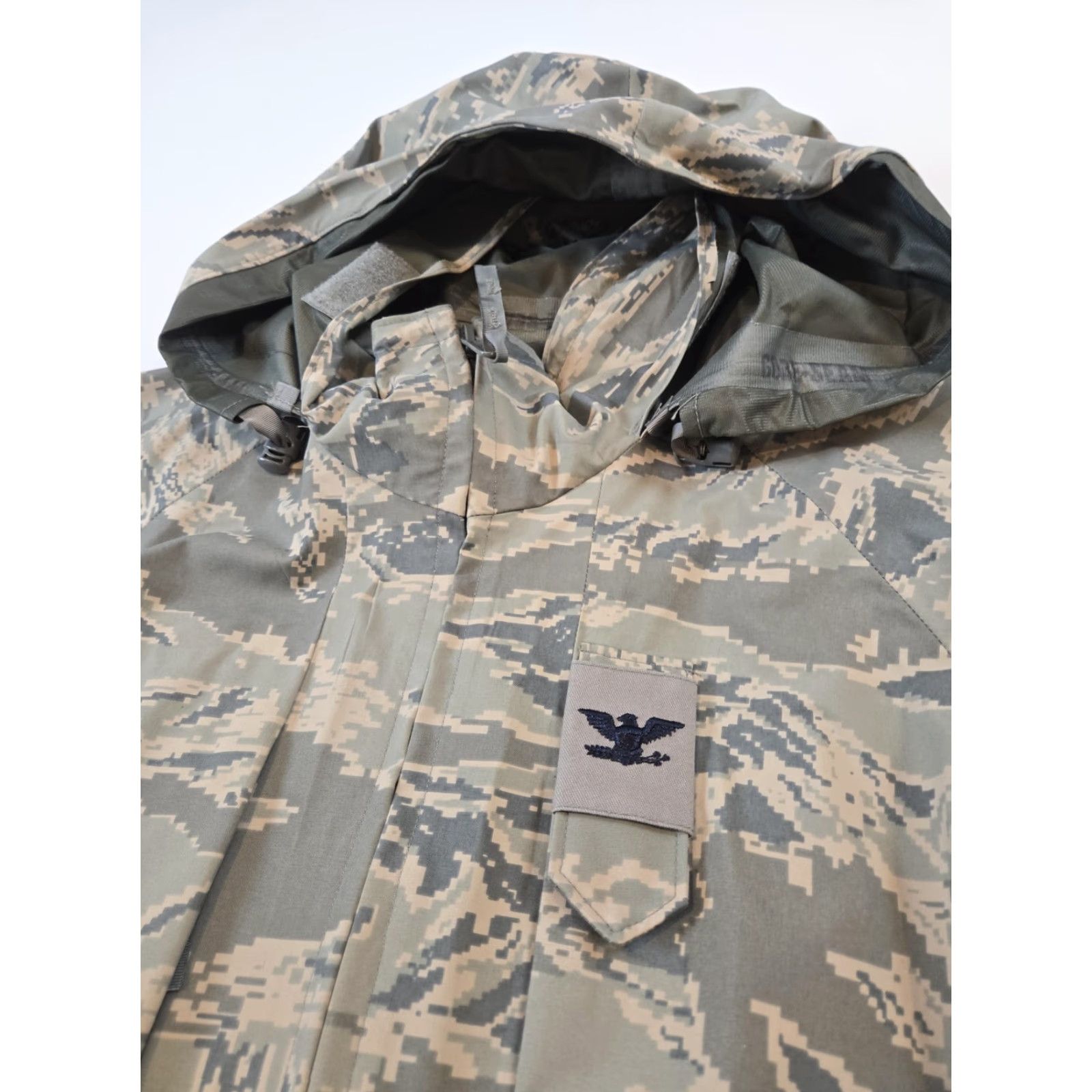 Vintage USAF APECS Gore-Tex Parka Jacket Mens Large Long ABU Camo Hooded Made in USA Size US L / EU 52-54 / 3 - 3 Thumbnail