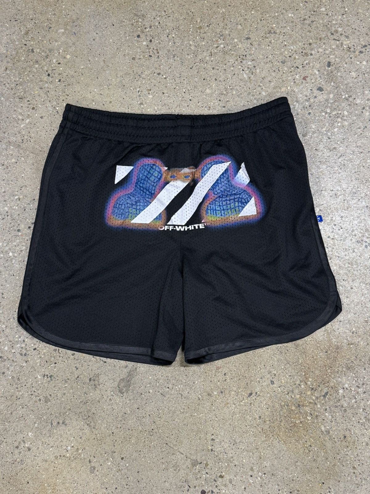 Off-White Off-White Marble Mesh Shorts | Grailed