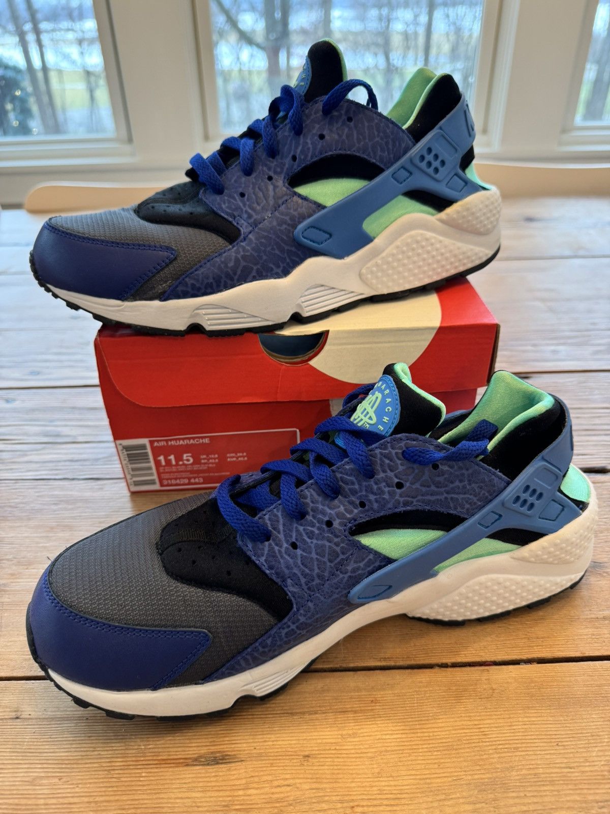 Nike Nike Air Huarache Size? Exclusive Deep Royal Size US 11.5 / EU 44-45 - 3 Thumbnail