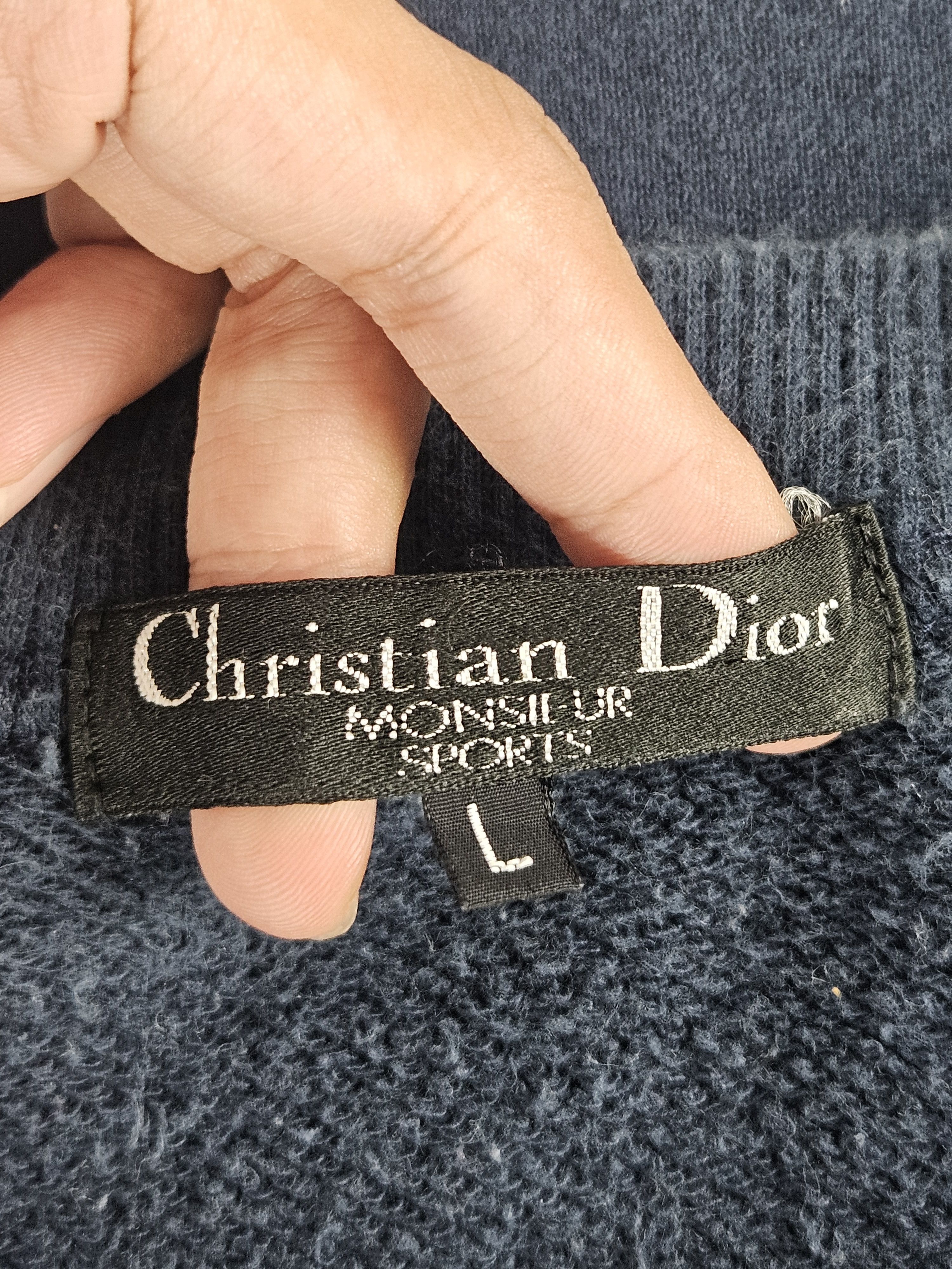 Christian Dior Monsieur × Vintage Vintage Christian Dior Sport Embroidered Logo Sweatshirt Size US L / EU 52-54 / 3 - 4 Thumbnail