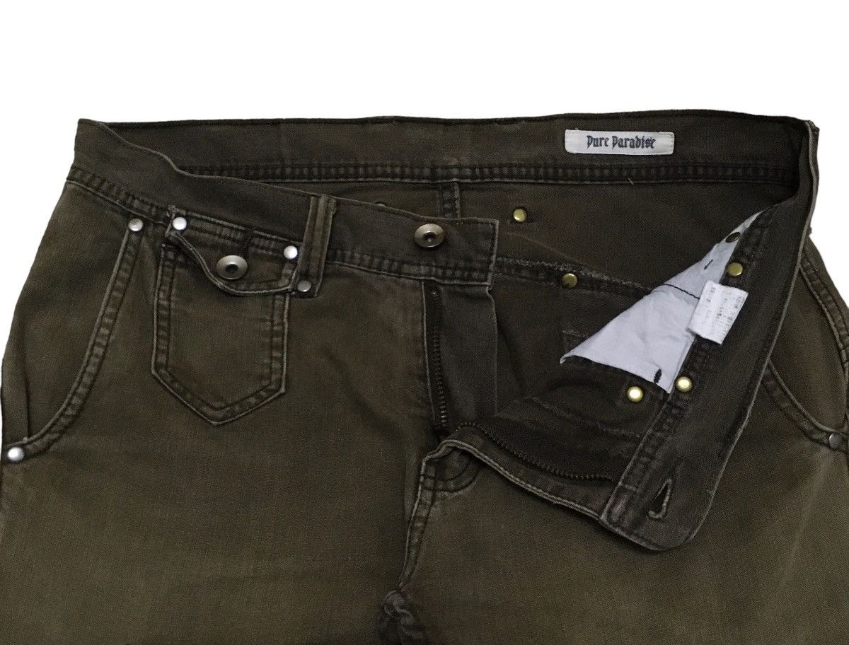 If Six Was Nine Rare Design Vintage Brand Pure Paradise Bondage Jeans 1990s Size US 31 - 7 Thumbnail