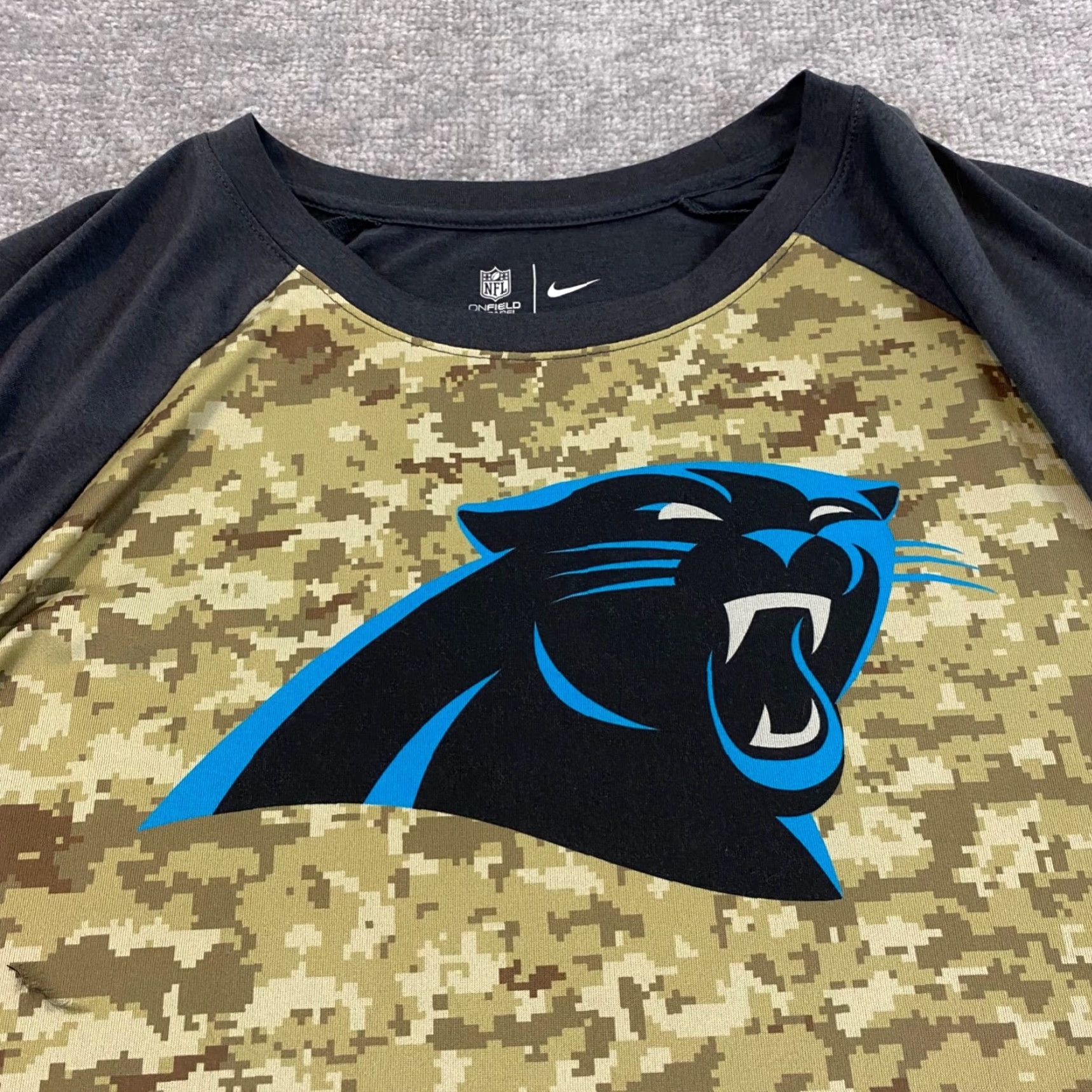 Nike Nike Shirt Mens XL Dri-Fit Football Carolina Panthers Salute To Service On-Field Size US XL / EU 56 / 4 - 2 Thumbnail