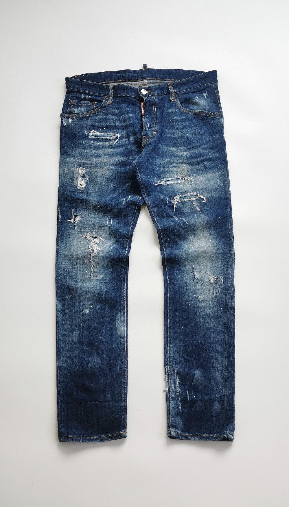 Dsquared2 Dsquared2 Patchwork Paint Skater Jeans Size US 34 / EU 50 - 2 Thumbnail