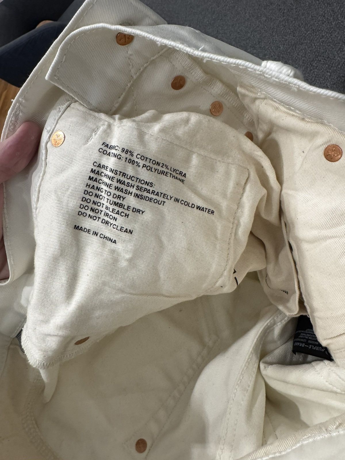 Purple Brand Purple Brand Leather Flare Jeans Size US 31 - 12 Thumbnail