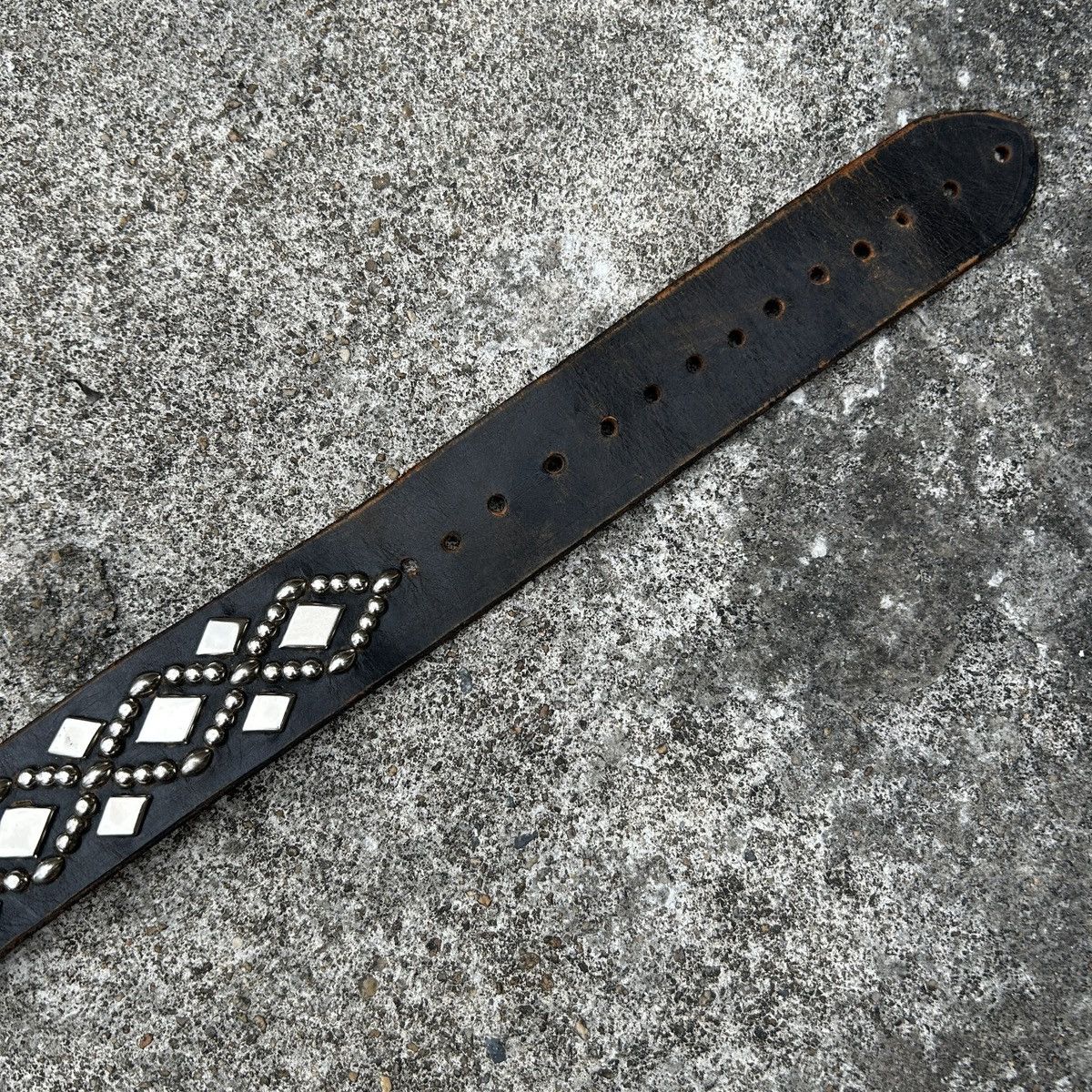 Vintage Vintage studded leather belt Size ONE SIZE - 12 Thumbnail