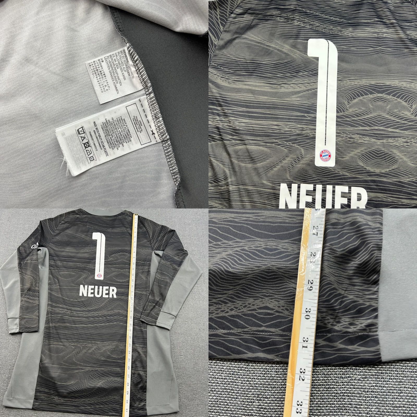 Adidas Adidas Bayern Munich 2021 2022 Goalkeeper Neuer Mens Football Jersey Long Sleeve Large Multicolor Jersey Mens Sports Shirt Size US L / EU 52-54 / 3 - 8 Thumbnail