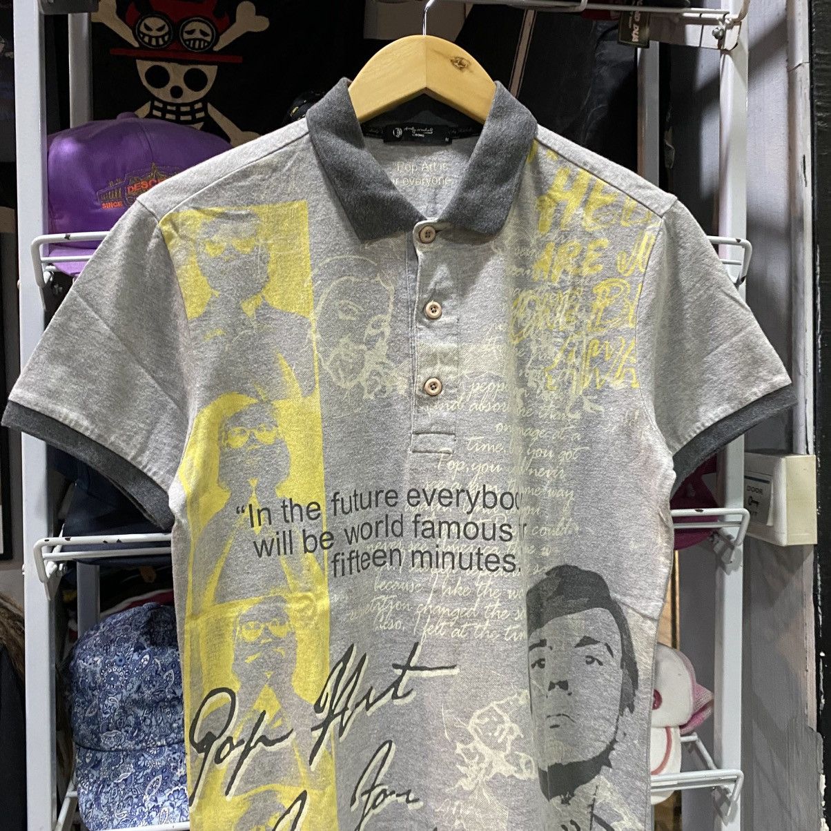 Andy Warhol 🔥Andy Warhol Nice Polo Shirt Size US M / EU 48-50 / 2 - 3 Thumbnail