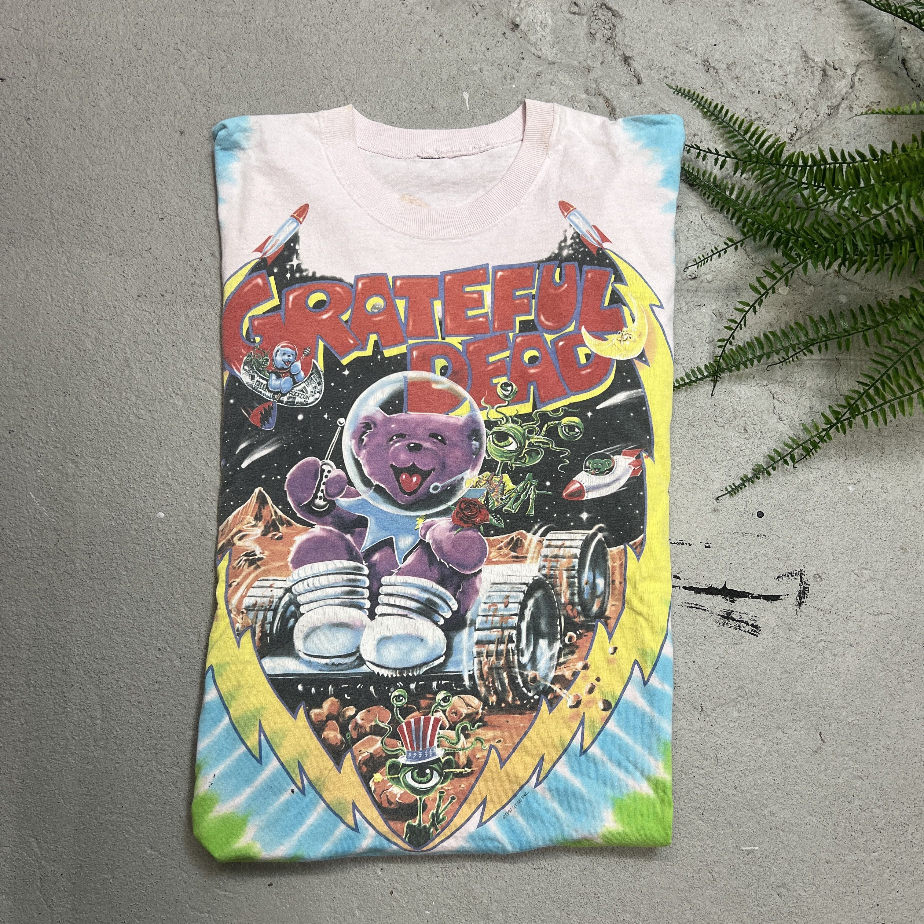 Grateful Dead × Vintage 1997 Grateful Dead Mars Rover Band Promo Tie Dye Tee Size US XL / EU 56 / 4 - 1 Thumbnail