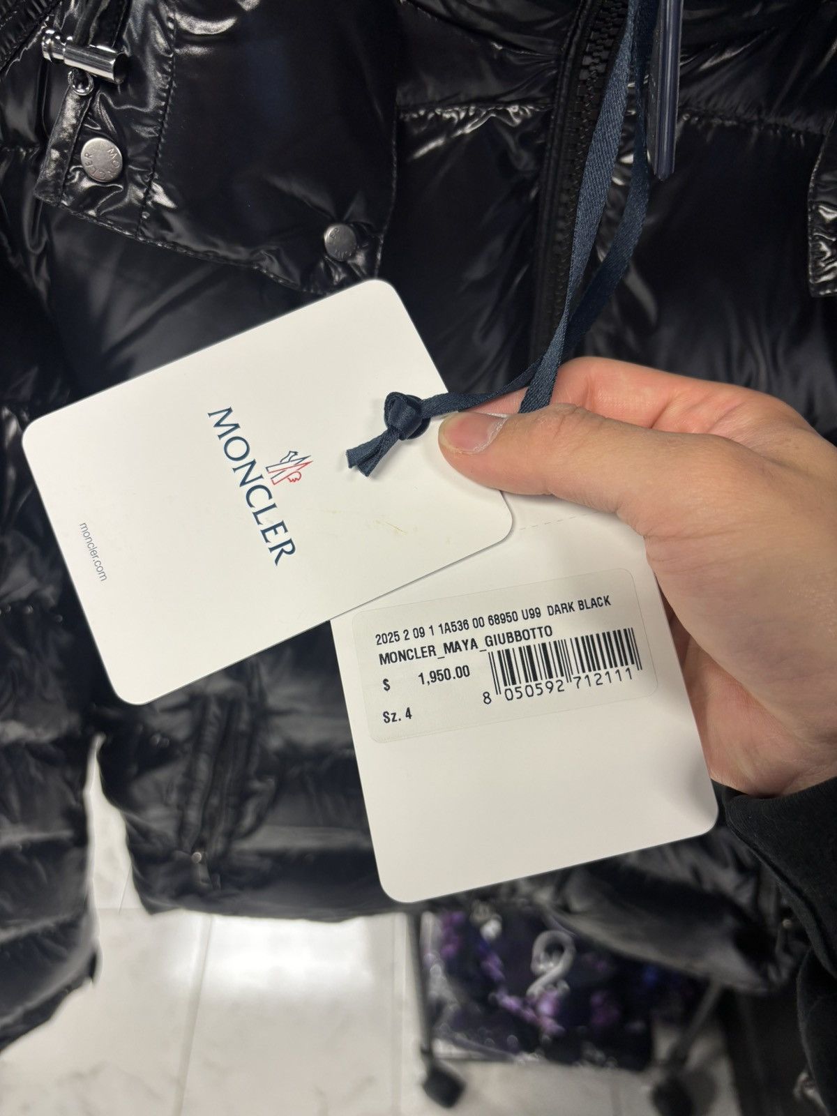 Moncler Moncler Maya Giubbotto jacket size 4 new black Size US L / EU 52-54 / 3 - 5 Thumbnail