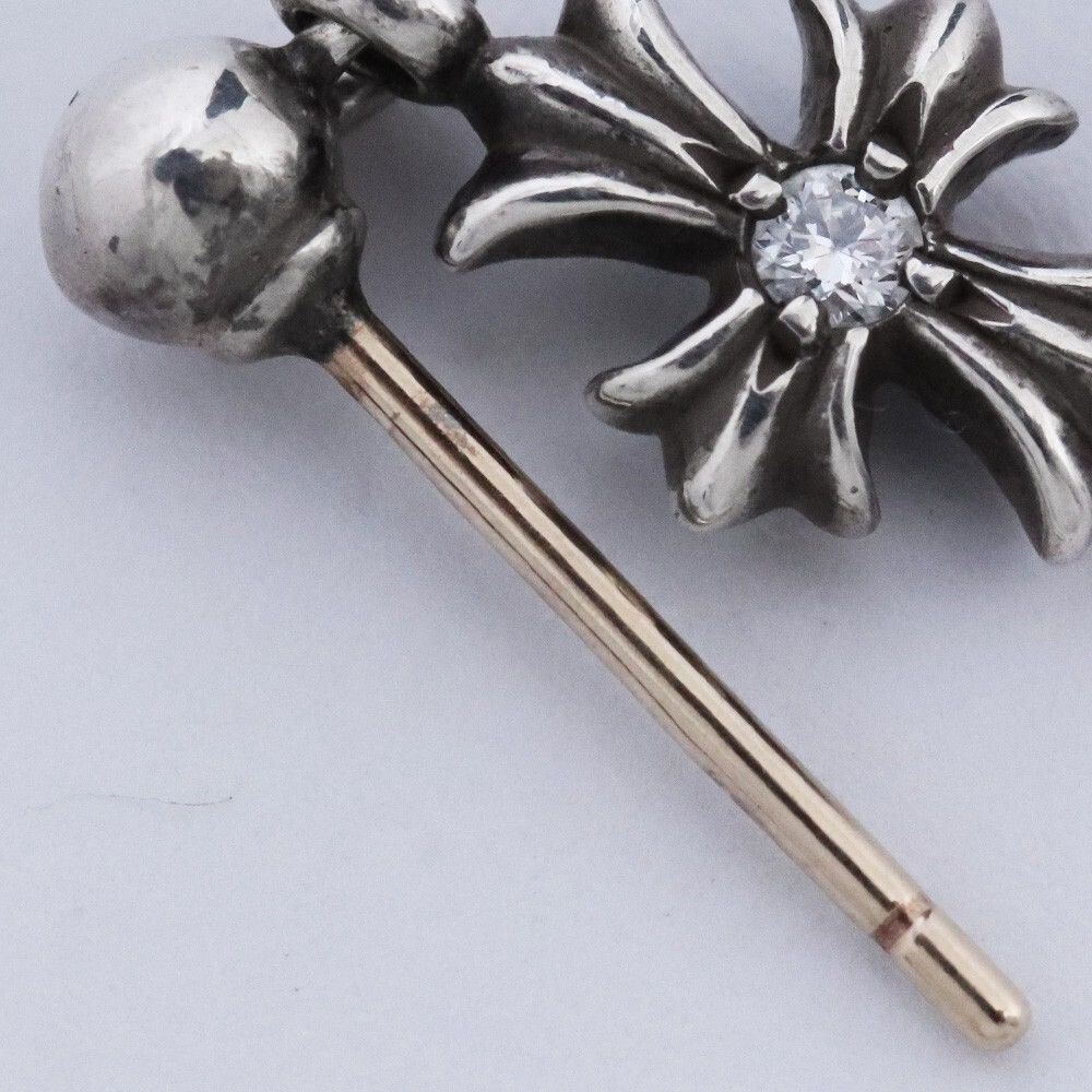 Chrome Hearts Chrome Hearts Diamond Tiny CH Cross Drop Earring Size ONE SIZE - 5 Thumbnail