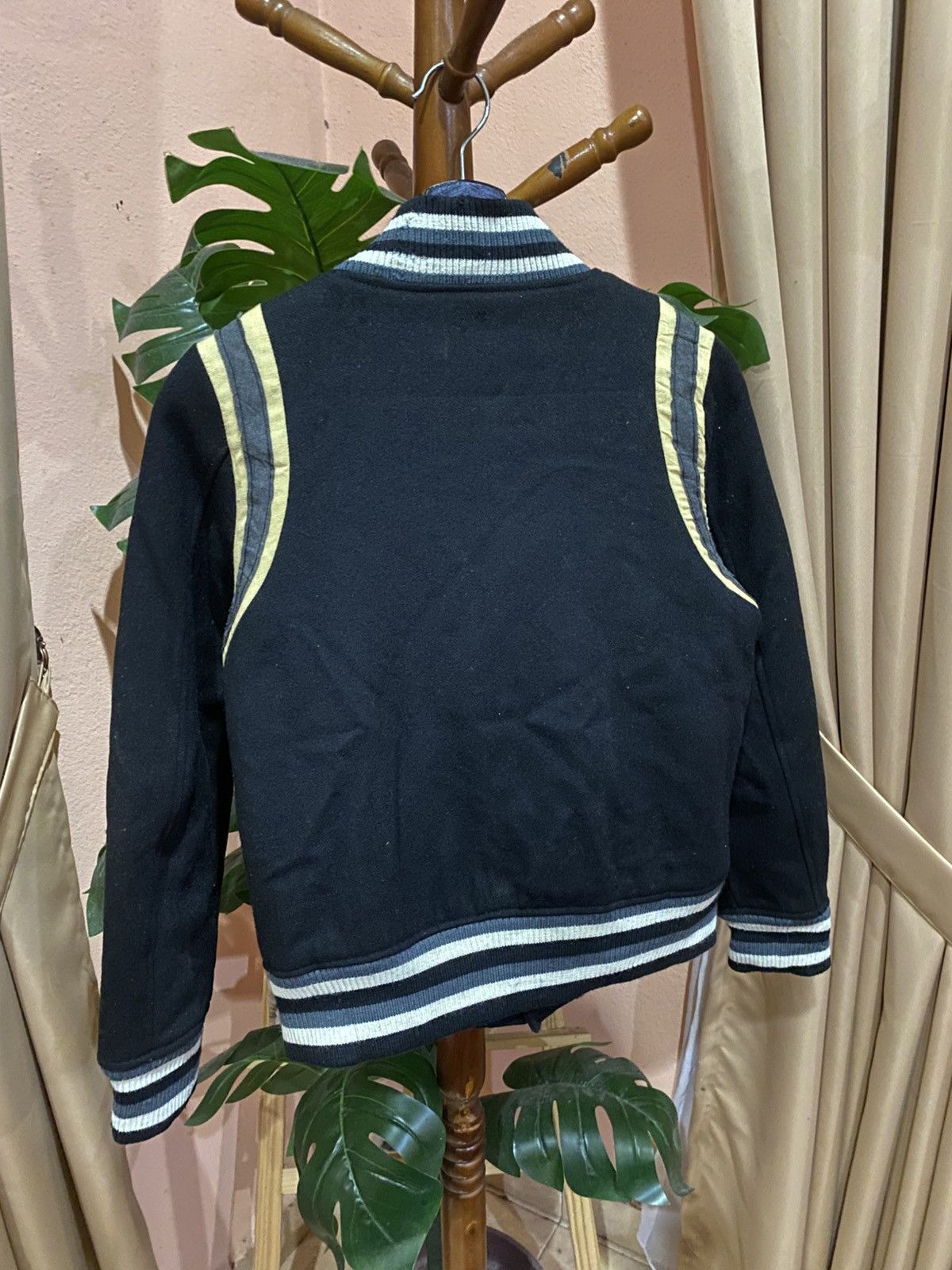 Japanese Brand Vintage RNASWEAT Stupid Wheel Varsity Jacket Wool Blend Size S / US 4 / IT 40 - 13 Thumbnail