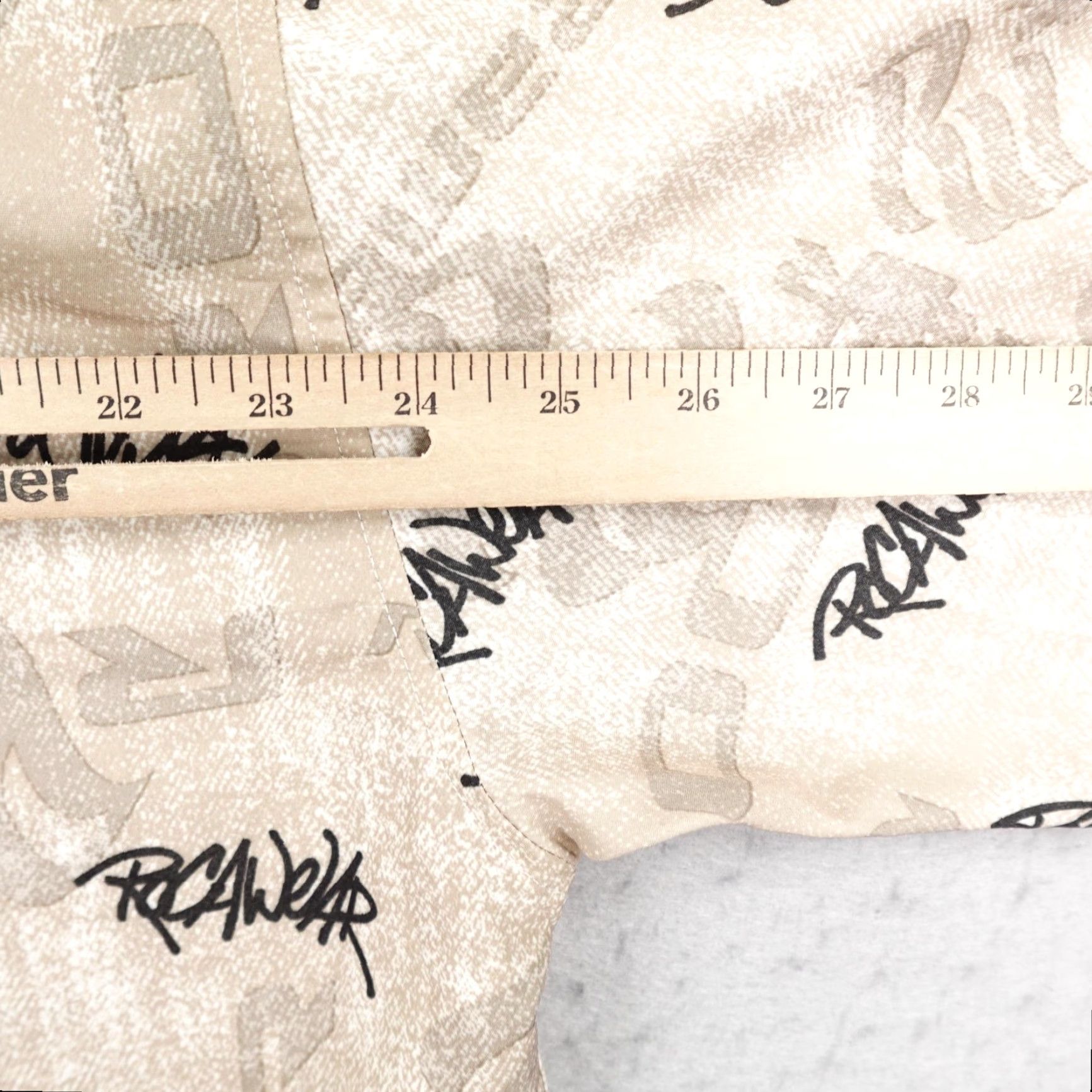 Rocawear VINTAGE Rocawear Shirt Mens Large Beige Graffiti Allover Print AOP Button Up Y2K Shirt (Button-Up) Size US L / EU 52-54 / 3 - 6 Thumbnail