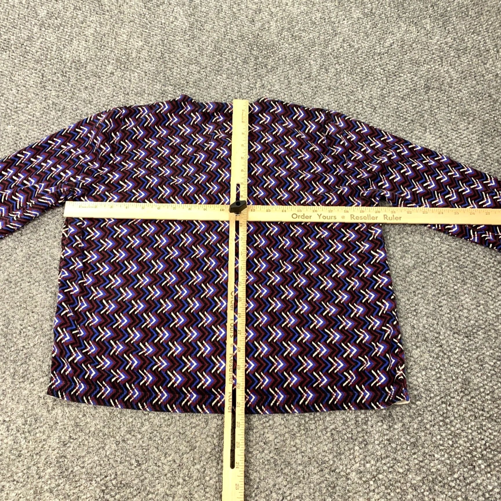 Talbots VINTAGE Talbots Cardigan Womens Petite XL Lightweight Button Up Geometric Knit Fall Winter Women Size XL / US 12-14 / IT 48-50 - 6 Thumbnail