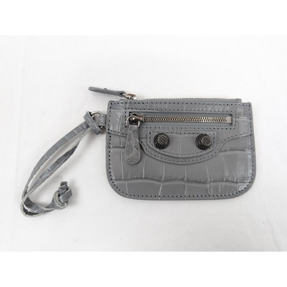 Balenciaga o1rshd1 Size: OS / Extra Supple Calf Wallet in Grey Size ONE SIZE - 3 Thumbnail