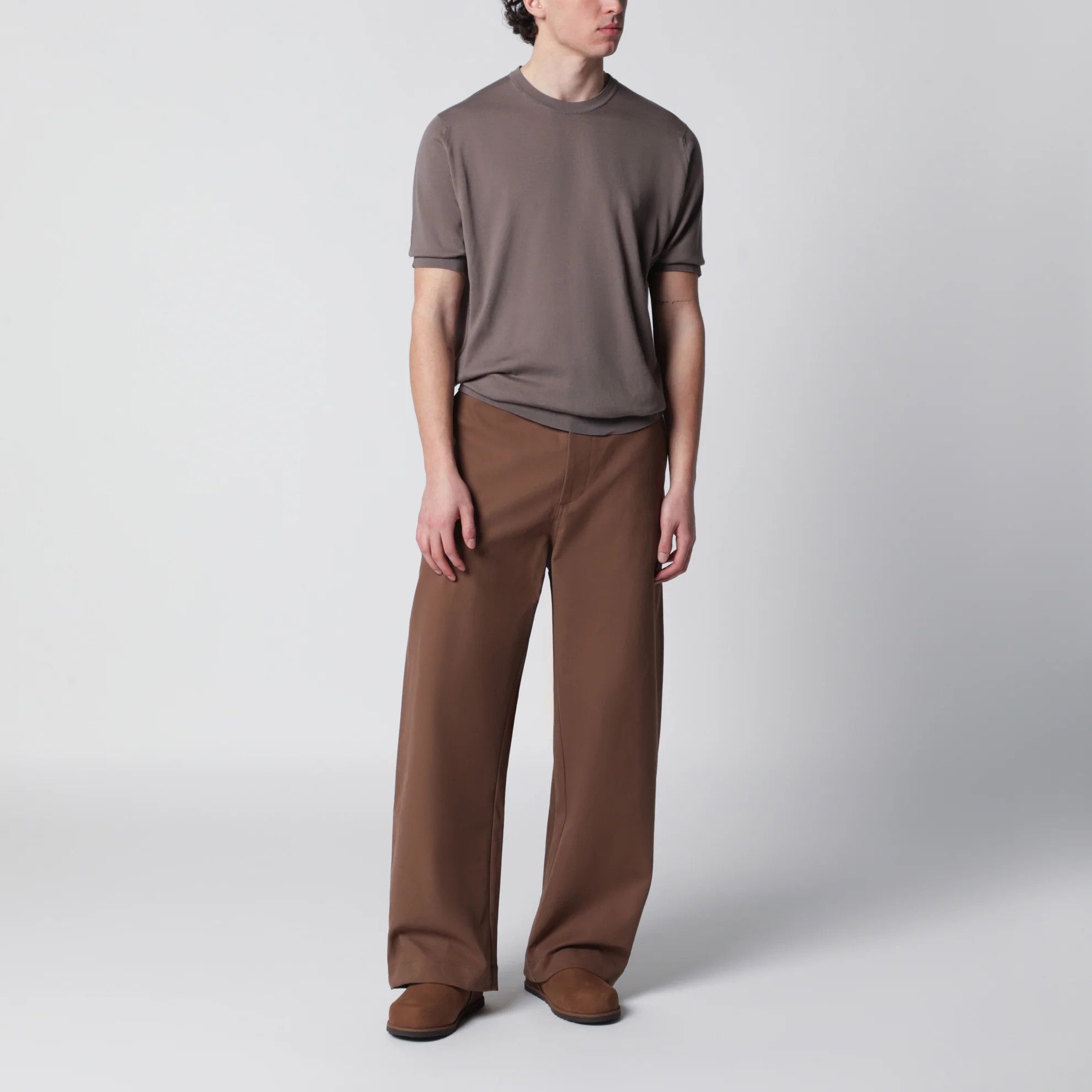John Smedley o1d2blof0526 Cotton Sweater in Beige Size US M / EU 48-50 / 2 - 2 Thumbnail