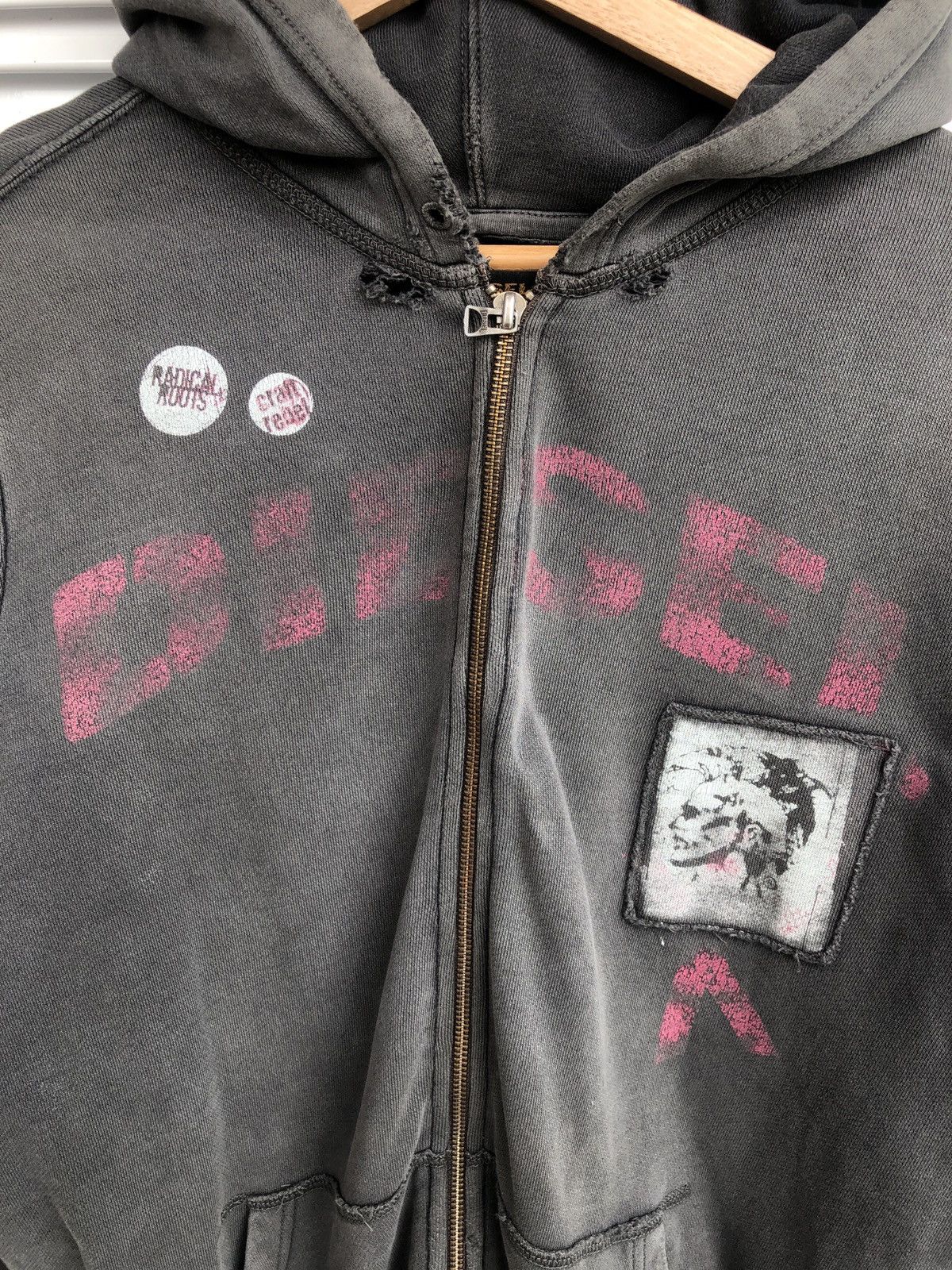 Diesel Vintage Diesel Patch Work Distressed Hoodies/ Travis Scott Size US M / EU 48-50 / 2 - 2 Thumbnail