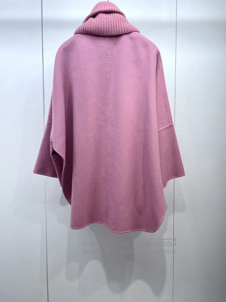 Loro Piana Loro Piana Pink Shawl Double-faced Cashmere Cloak Size S / US 4 / IT 40 - 2 Thumbnail