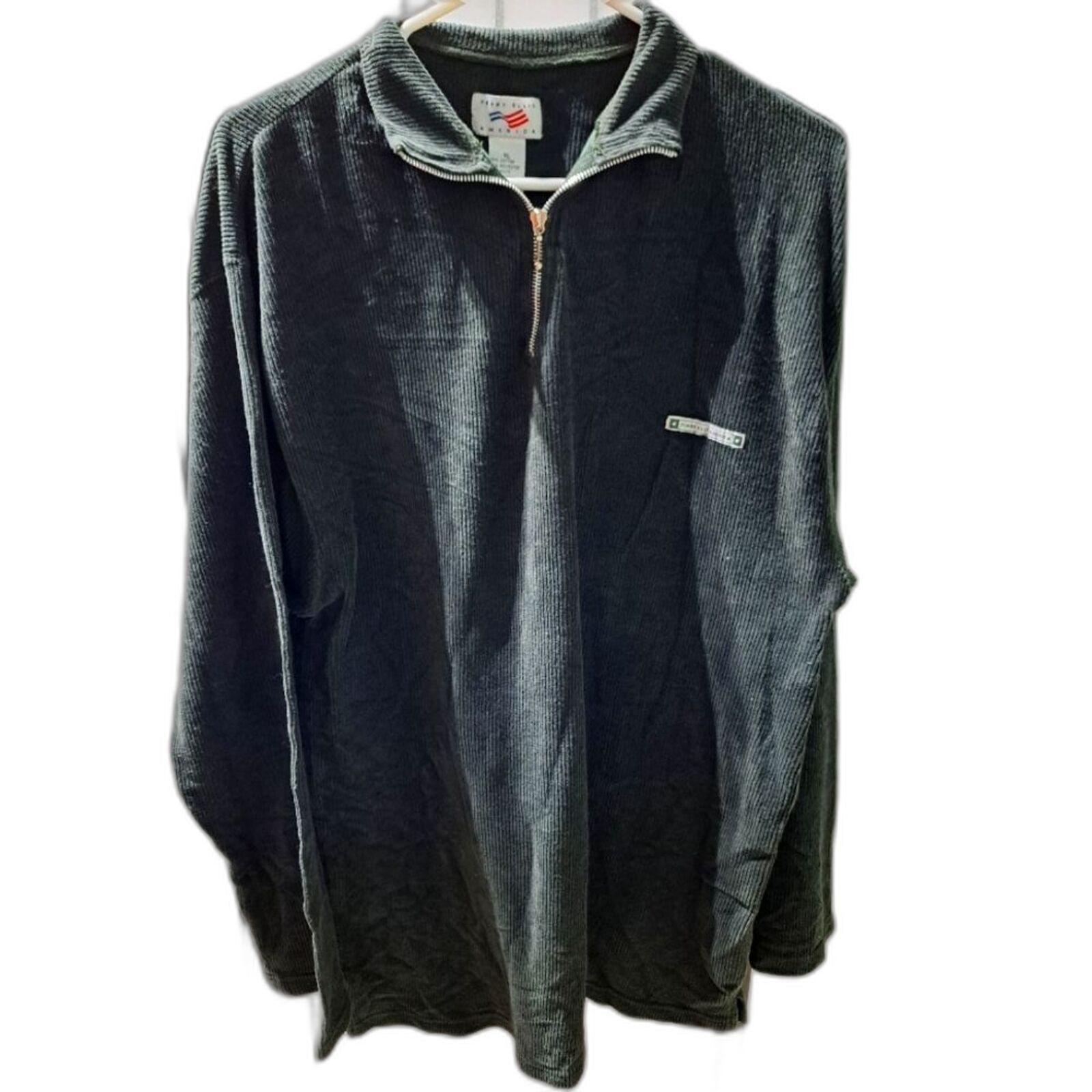 Perry Ellis Vintage Perry Ellis America pullover 1/4 zip shirt mens XL Size US XL / EU 56 / 4 - 1 Thumbnail