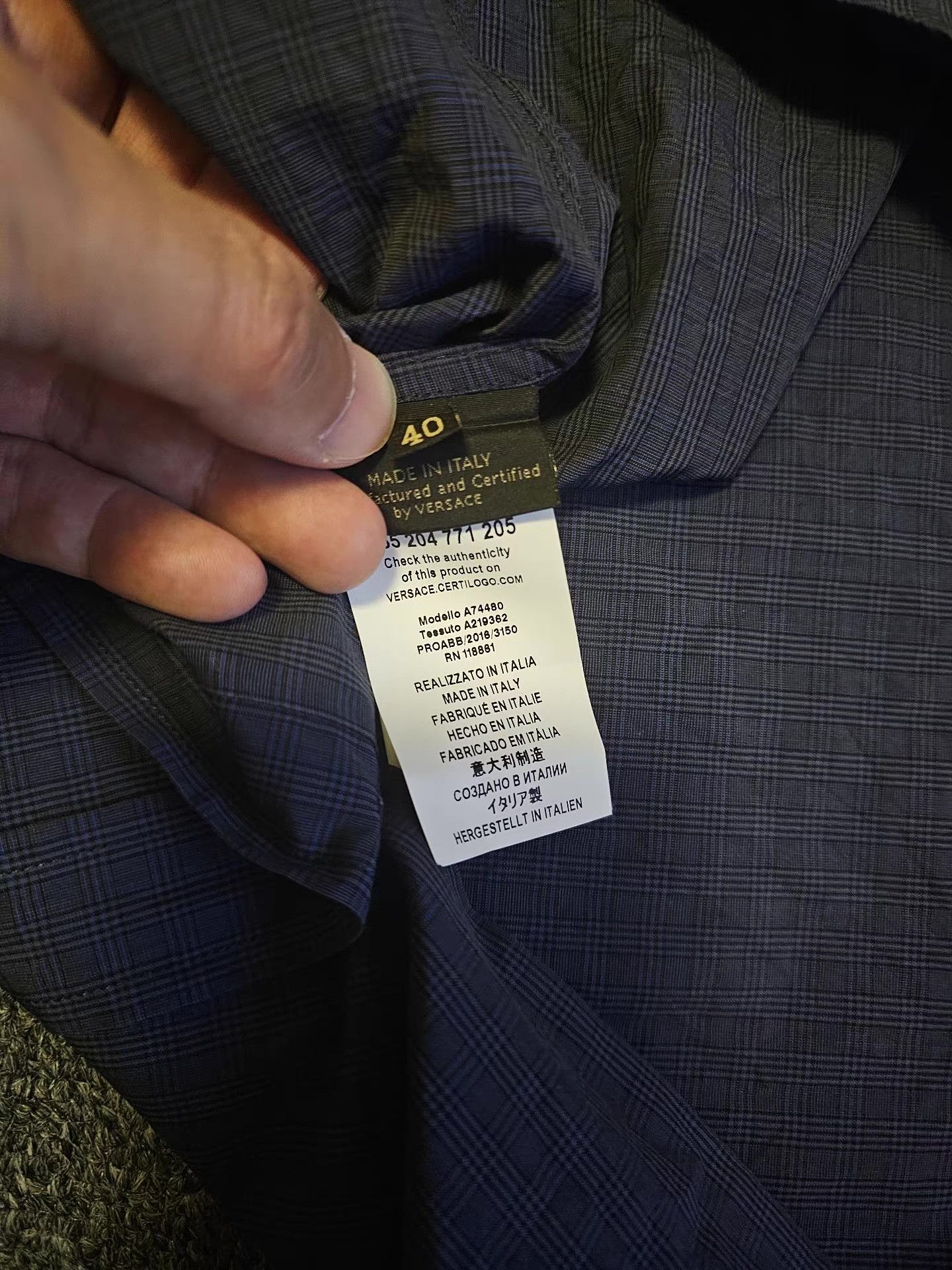 Versace Versace Shirt Q4 Size US L / EU 52-54 / 3 - 5 Thumbnail