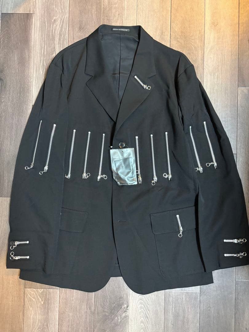 Yohji Yamamoto UNUSED Pour Homme SS18 Zipper Jacket Rare Size US XL / EU 56 / 4 - 3 Thumbnail