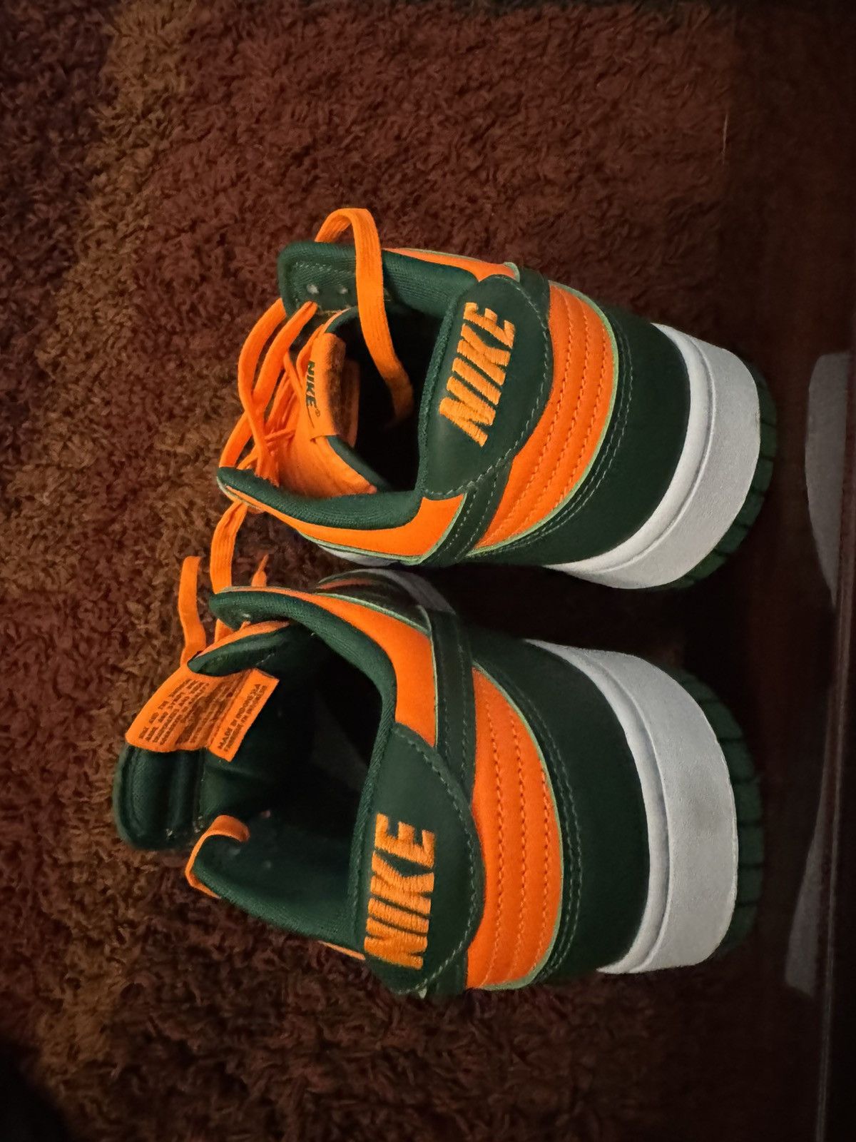 Nike Nike Dunk Low Miami Hurricanes Size US 13 / EU 46 - 5 Thumbnail