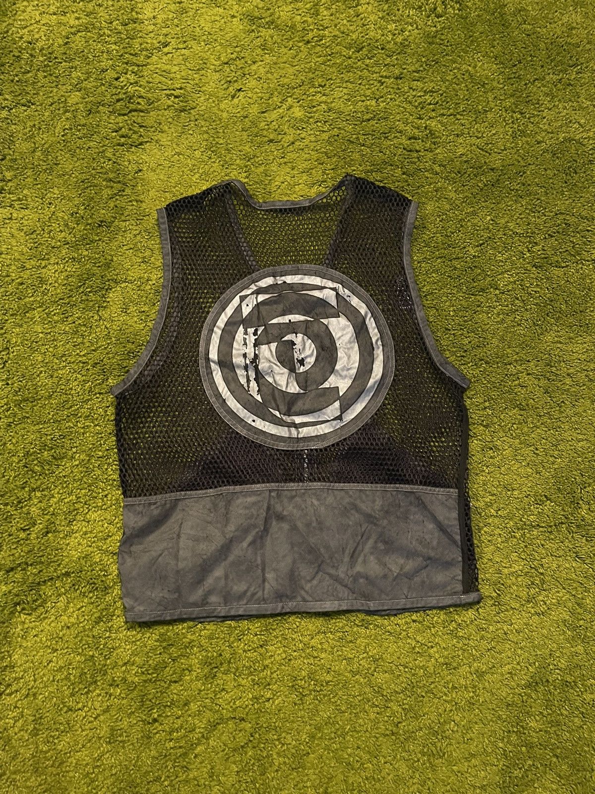 Designer Avant garde vintage U2K mesh vest gilet Tokka Tribe Size US M / EU 48-50 / 2 - 2 Thumbnail