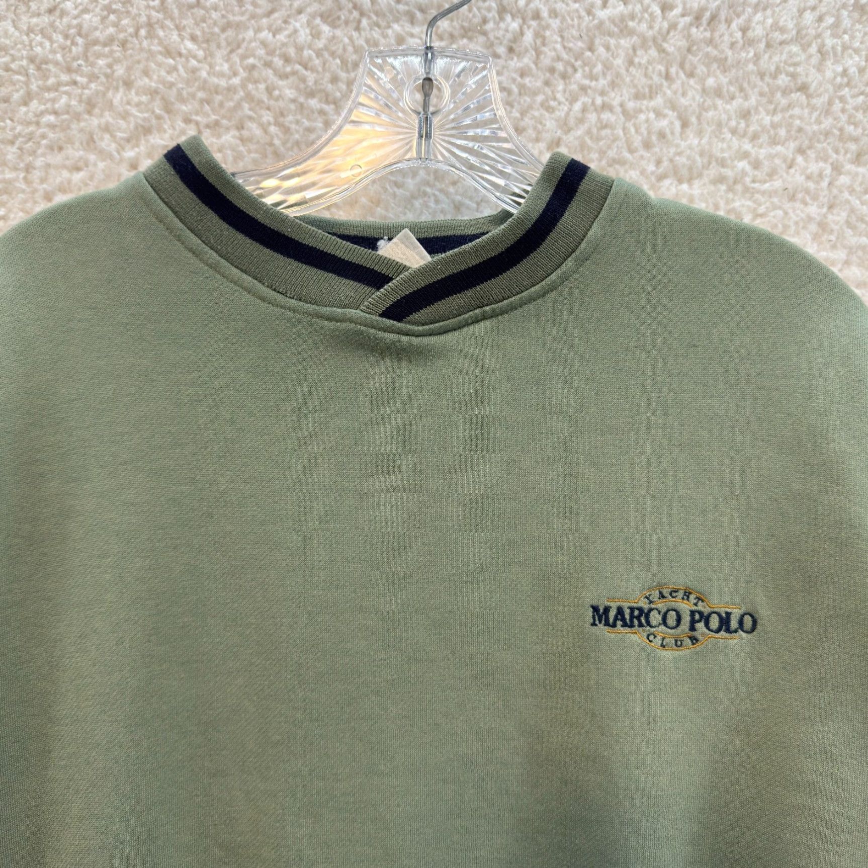 Olive VINTAGE Harding Bros Sweatshirt Sweater Crewneck Olive Green Yacht Club Mens M / 1990s / Casual Size US M / EU 48-50 / 2 - 3 Thumbnail