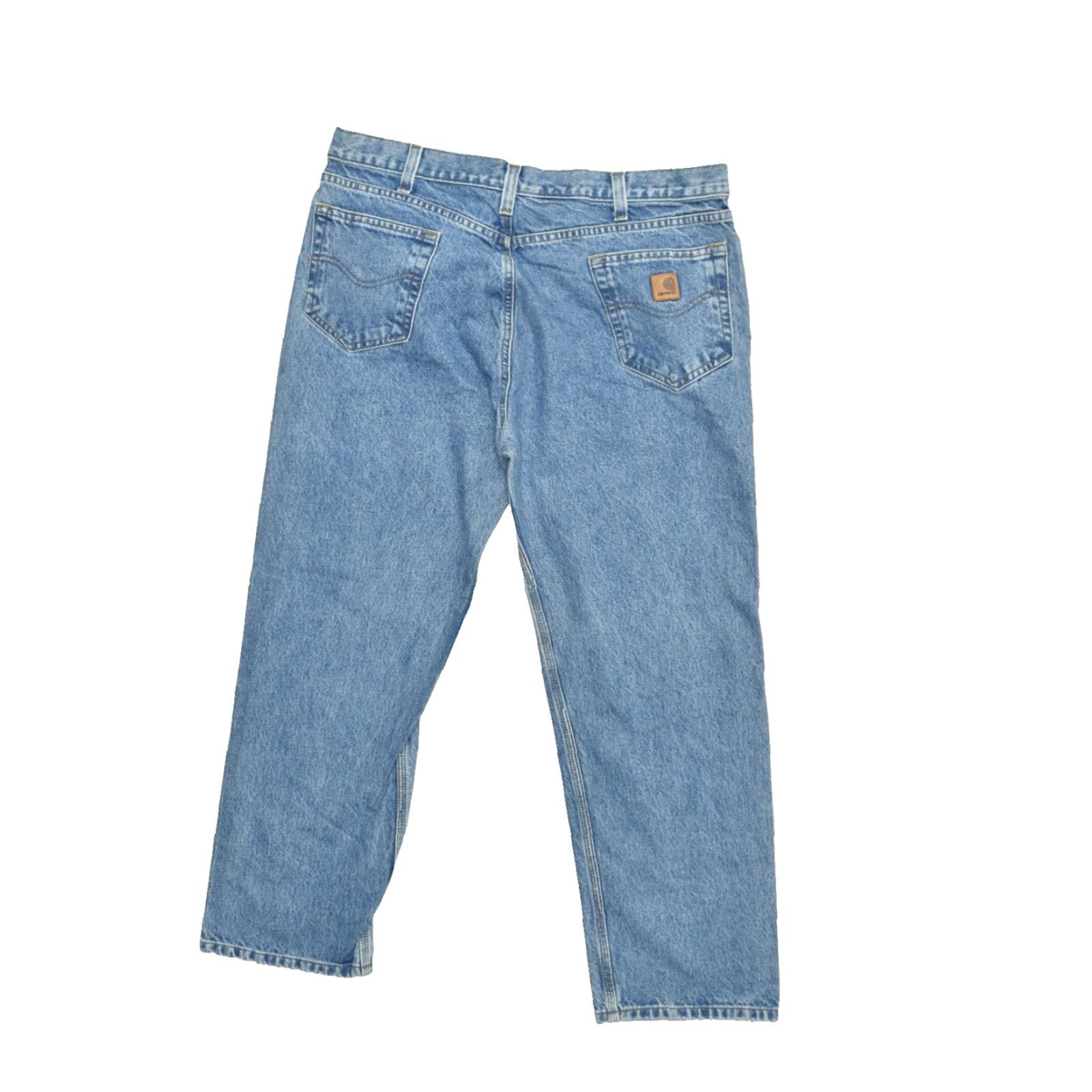 Carhartt Carhartt Jeans B460 LVB Relaxed Fit Men’s Denim 40x30 Light Wash Blue Cotton Zip 5-Pocket Logo Straight Mens Jeans Size US 40 / EU 56 - 2 Thumbnail