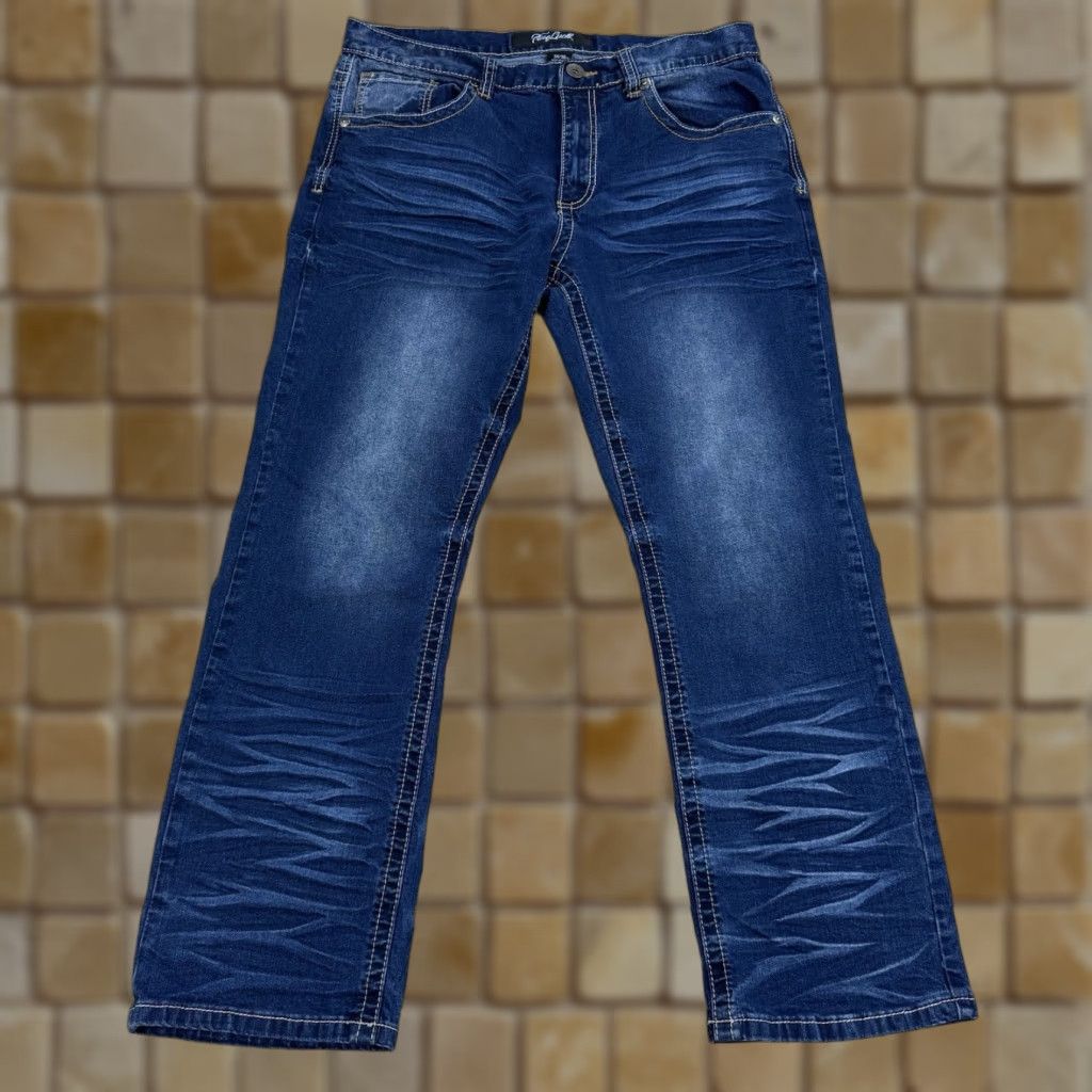 Alife True Luck Jeans Men's Classic Stretch Straight Fit Blue Jeans 34x30 Size US 34 / EU 50 - 1 Thumbnail
