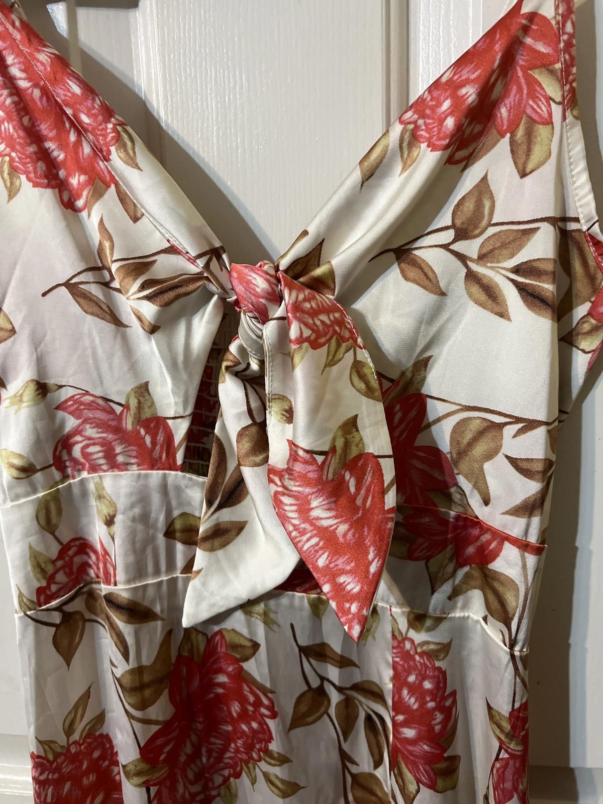 Unknown London Floral Midi Front Tie Slit Romantic Chic M slip dress Size M / US 6-8 / IT 42-44 - 4 Thumbnail