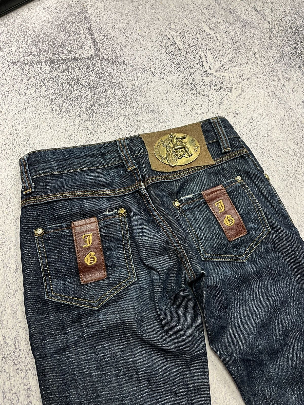 John Galliano Vintage John Galliano Crazy Y2k Jeans Big Buckle Rare Sz 27 Size 27" / US 4 / IT 40 - 3 Thumbnail