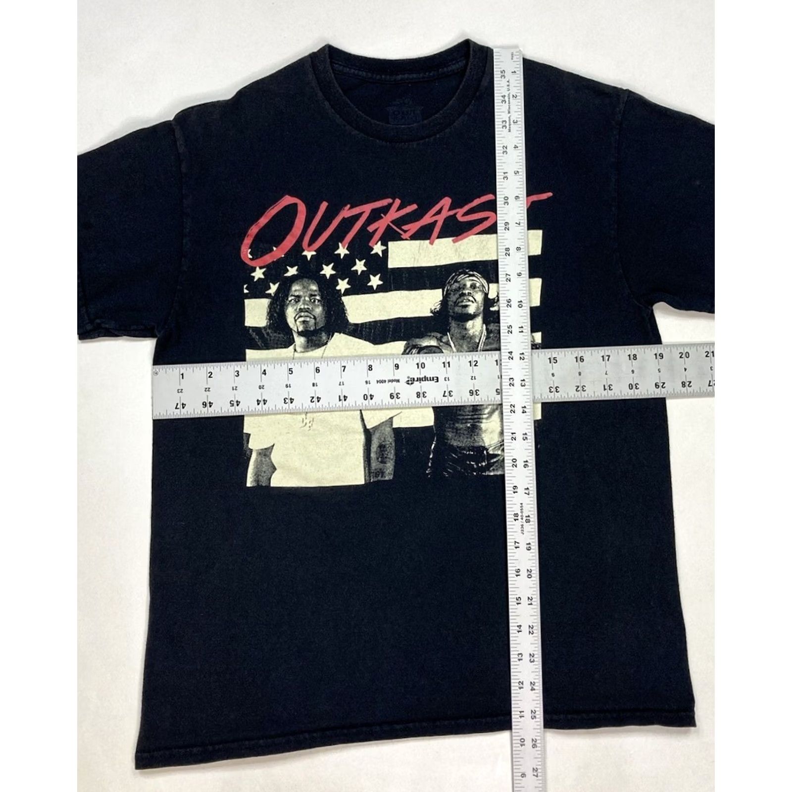 Vintage Outkast T-Shirt Women Medium Black Short Sleeve Crew Neck Pullover Casual Hip Hop Music Graphic Size M / US 6-8 / IT 42-44 - 5 Thumbnail