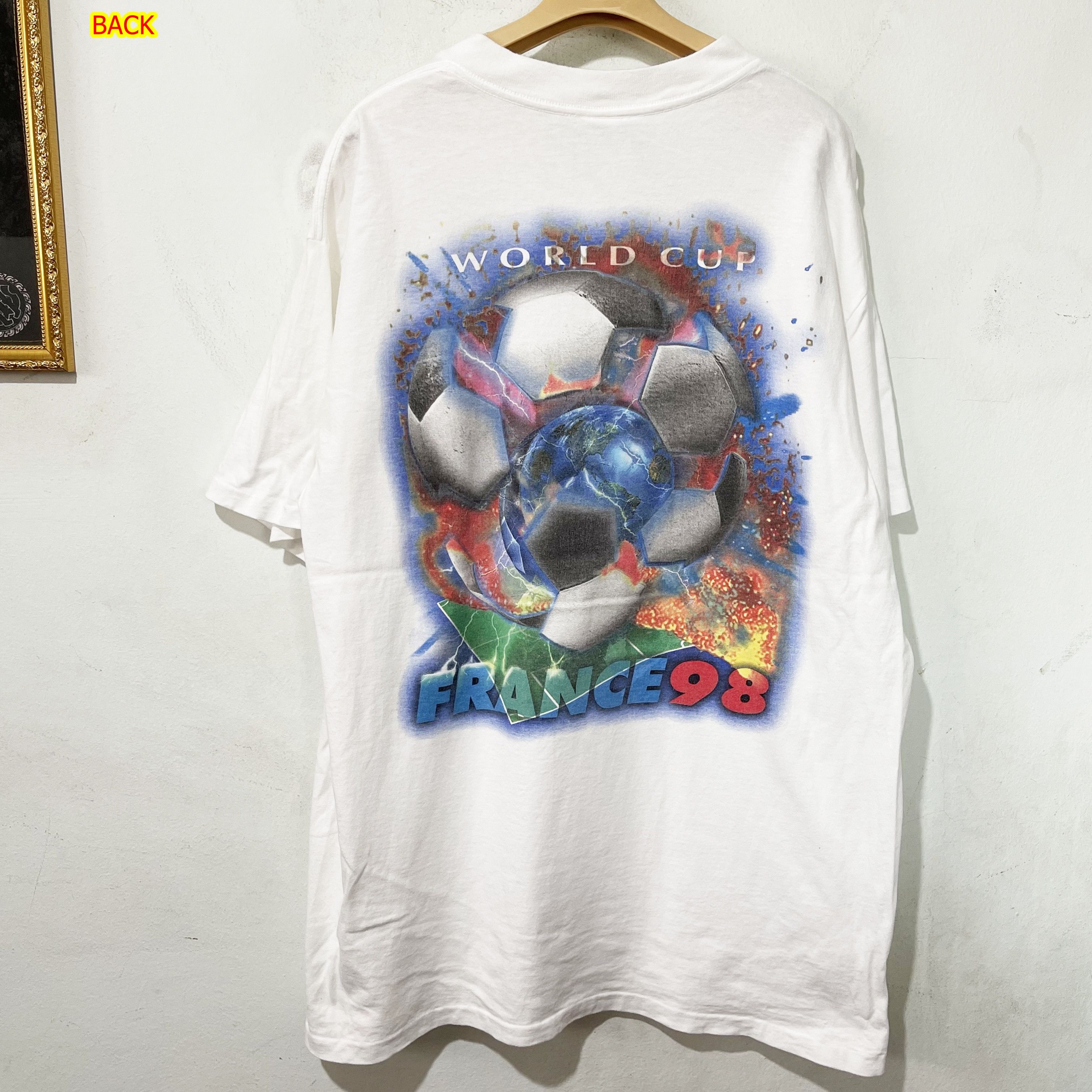 Vintage Vintage 1998 France 98 World Cup T-Shirt Size US XL / EU 56 / 4 - 1 Thumbnail