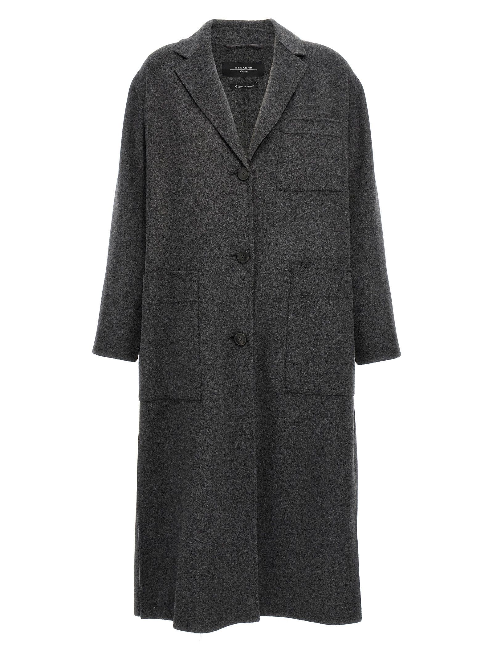 Weekend Max Mara Camel Stretch Polyester Blend Fauto Trench