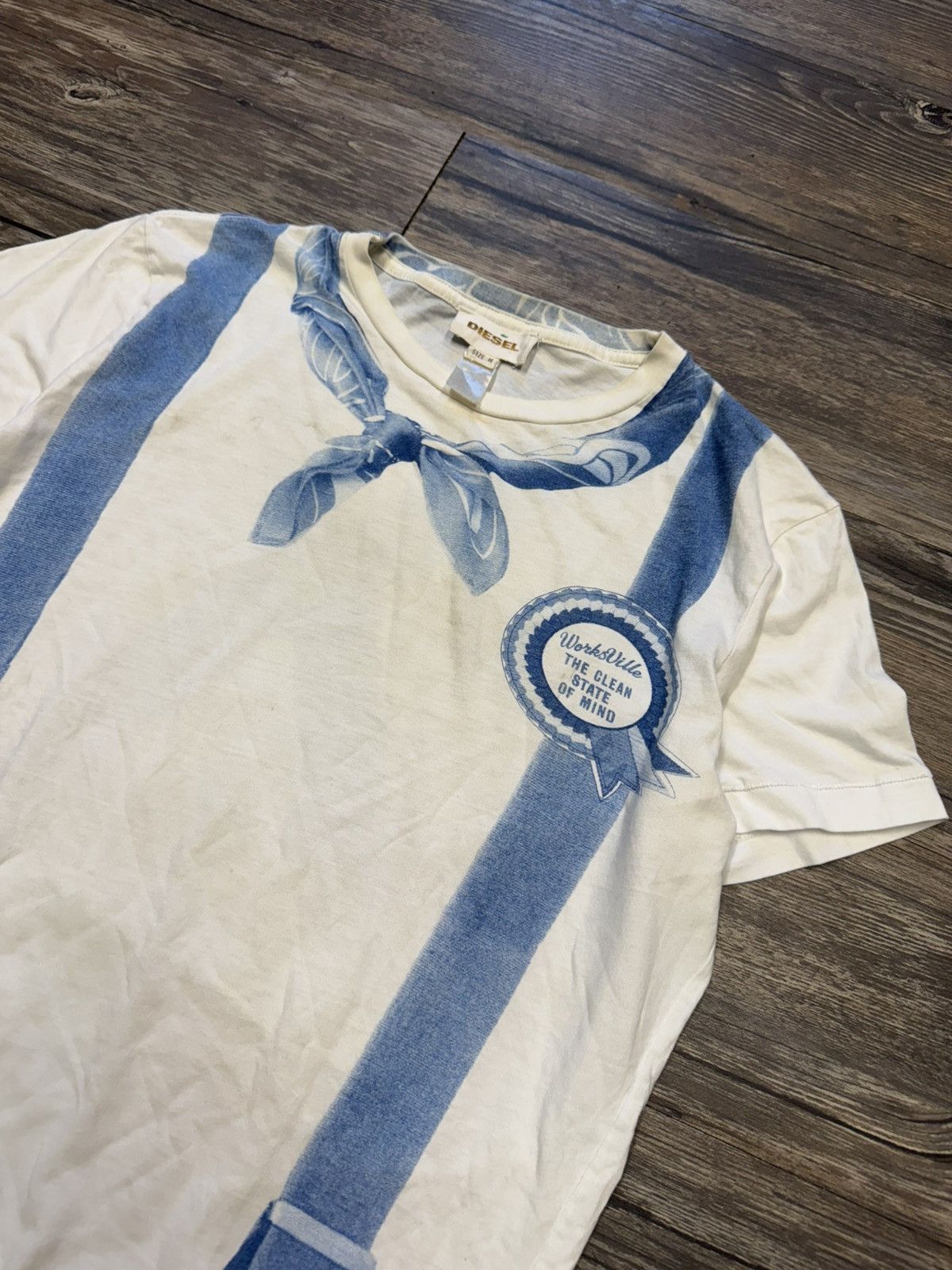 Diesel 00’s DIESEL SUSPENDER BANDANA TEE Size US M / EU 48-50 / 2 - 2 Thumbnail