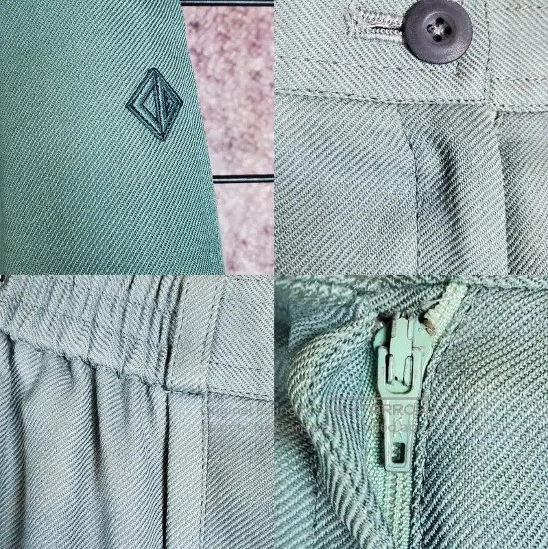 Dior Dior Spring Autumn Green Wool Embroidered Pants . Size 22" - 5 Thumbnail