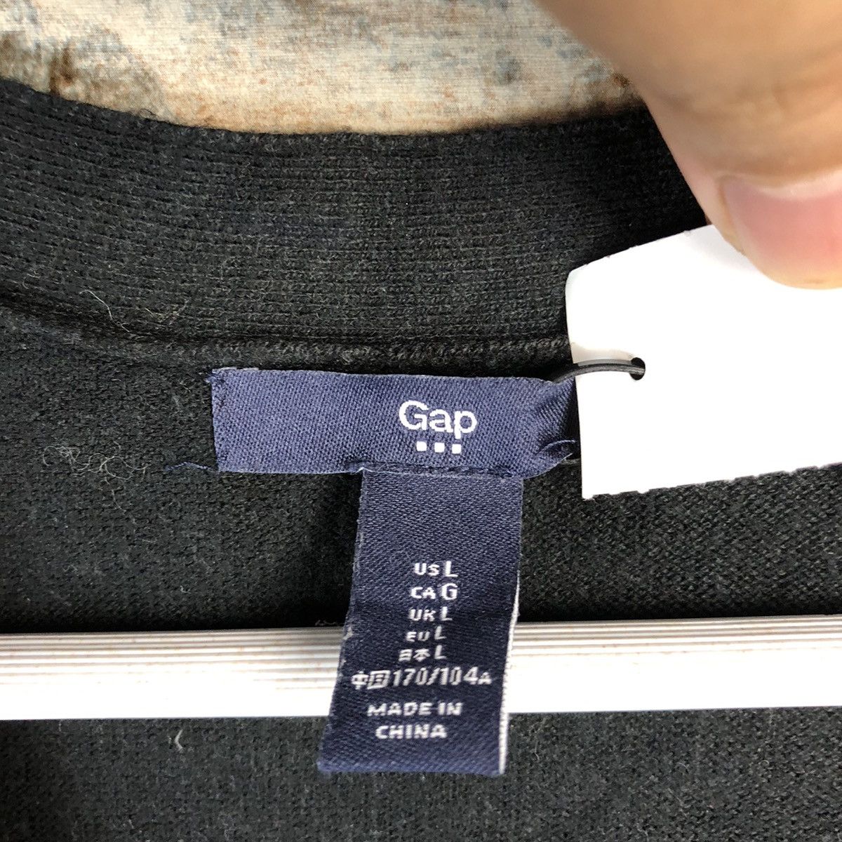 Vintage DL Gap Black Cardigan Knitwear #C444 Size US L / EU 52-54 / 3 - 9 Thumbnail