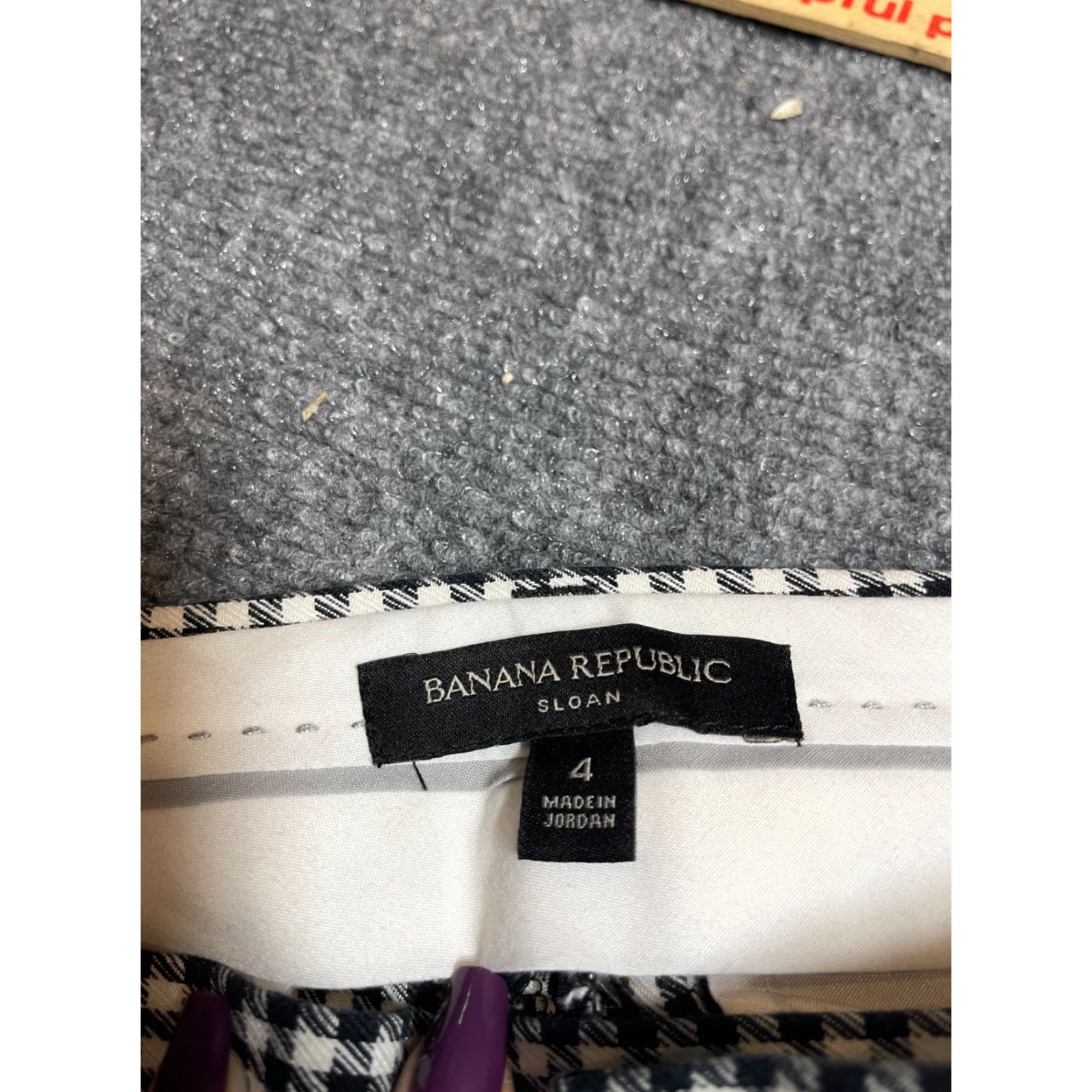 Banana Republic Banana Republic Pants Size 4 Black and White Dress Pants Women Regular Front Flat Front Zipper Button Classic 4 Regular Women Pants Size 27" / US 4 / IT 40 - 4 Thumbnail