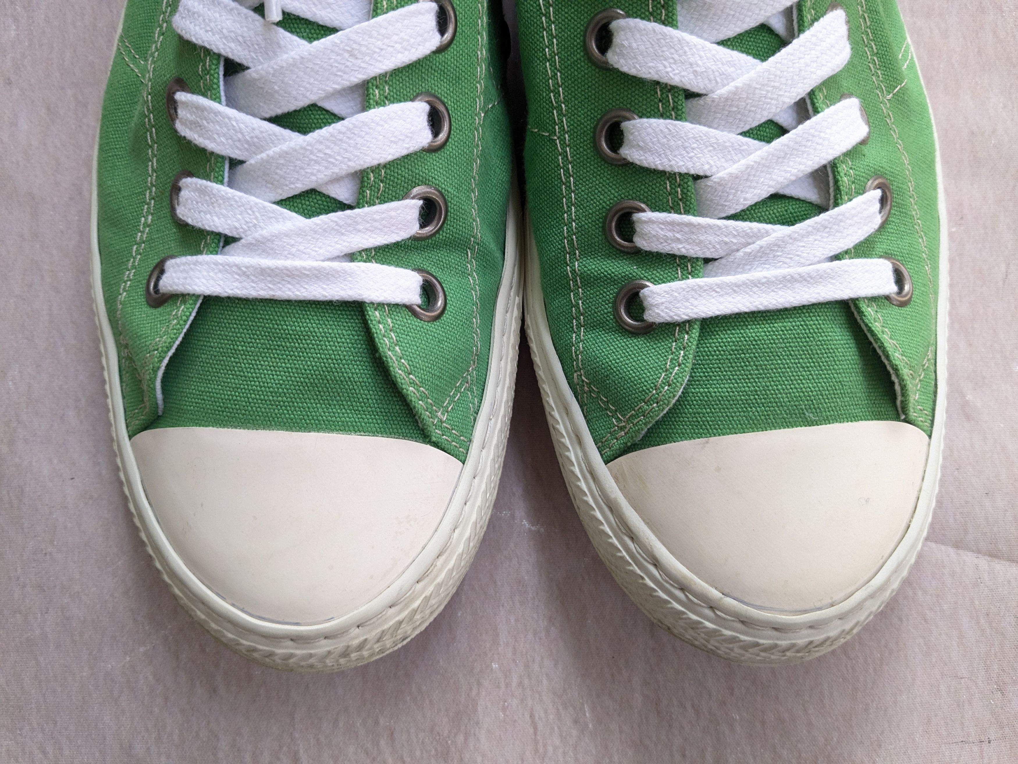 Maison Margiela Maison Margiela Stereotype Sneakers 11 44 Green White Canvas Size US 11 / EU 44 - 5 Thumbnail