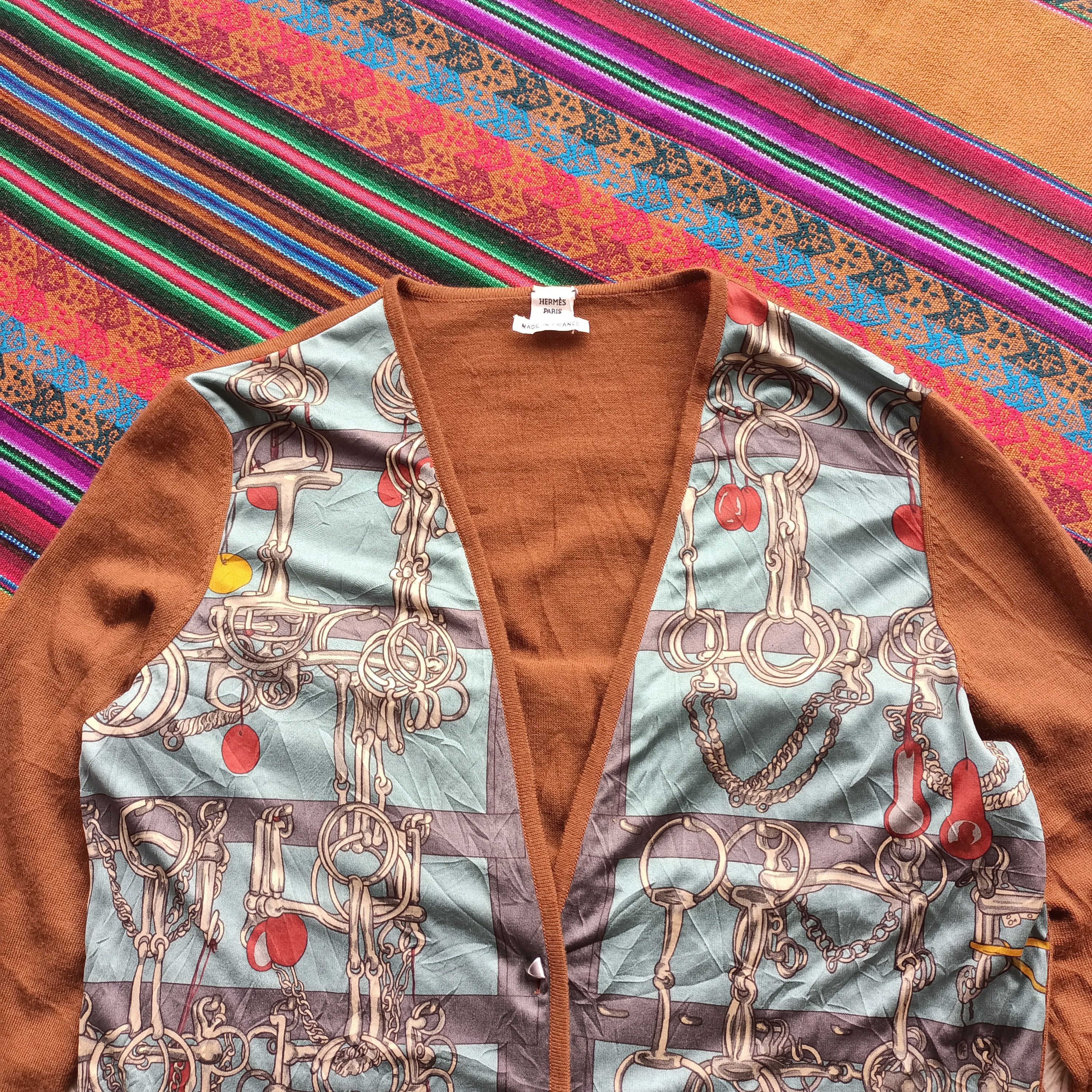 Hermes Hermes by jean paul gaultier chain cashmere cardigan Size S / US 4 / IT 40 - 6 Thumbnail