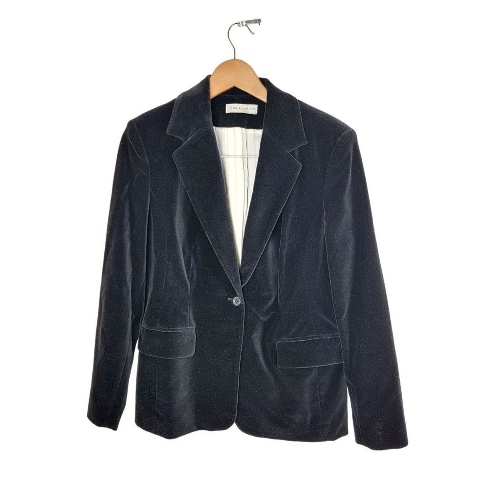 Lord & Taylor Lord & Taylor Womens Velour Crushed Velvet Blazer size 8 Size M / US 6-8 / IT 42-44 - 1 Thumbnail