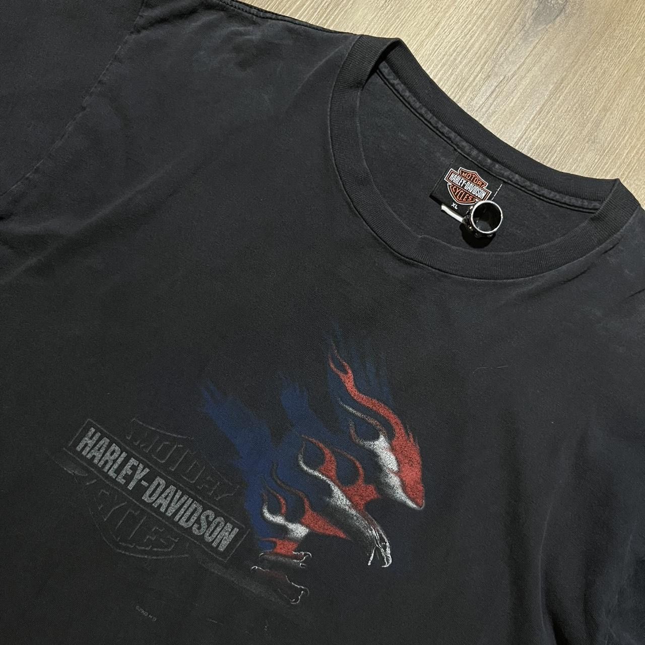 Harley Davidson 🏍️ 2003 Harley Davidson Red, White & Blue Eagle Tee Size US XL / EU 56 / 4 - 3 Thumbnail