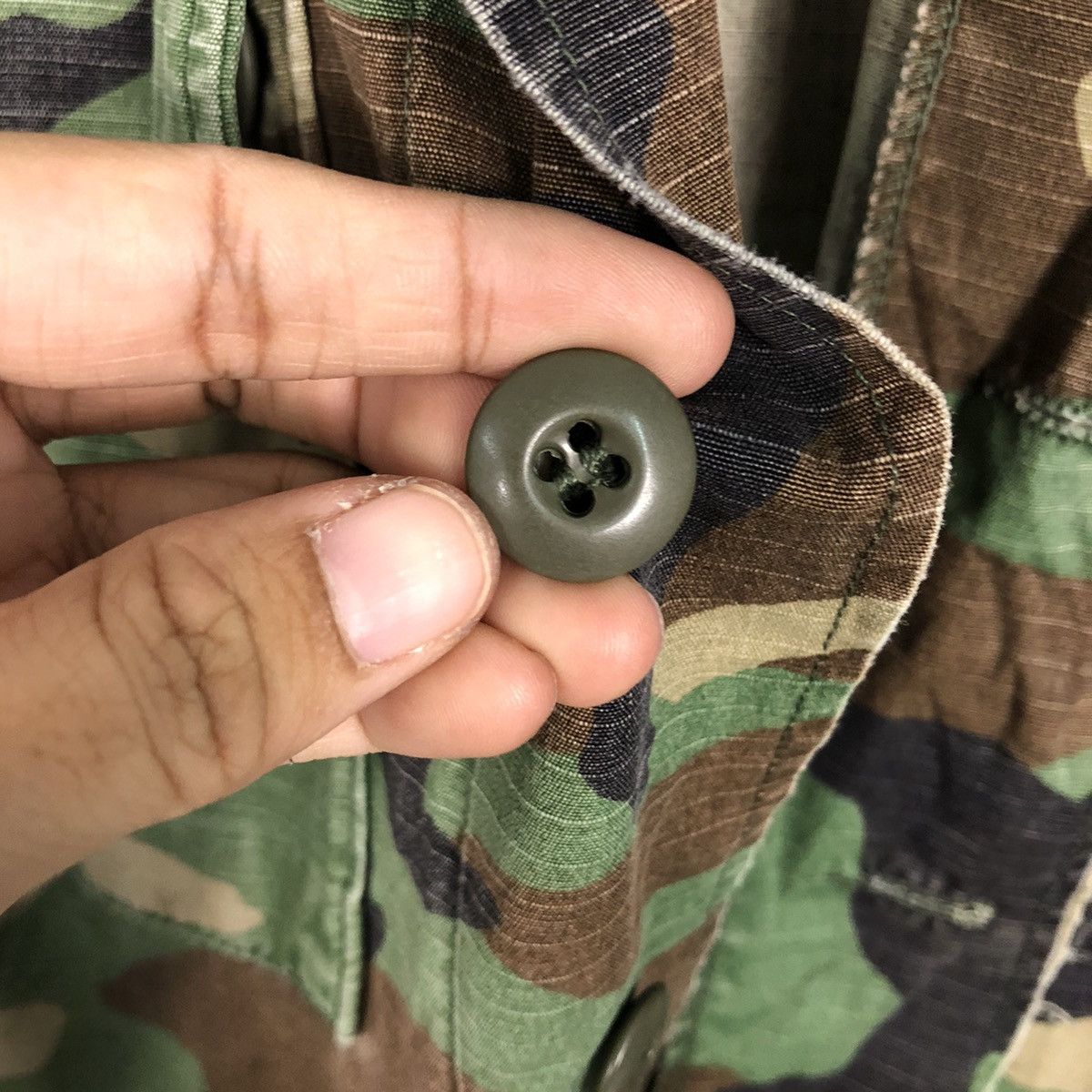 Vintage 📌Vintage Chore Work Jacket Military Us Air Force Camouflage Size US M / EU 48-50 / 2 - 19 Thumbnail