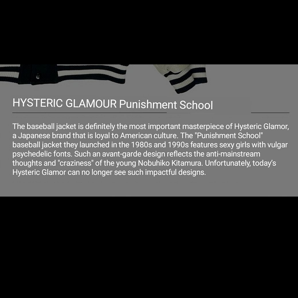 Hysteric Glamour Vintage Hysteric Glamour Punishment School Varsity Jacket Size US L / EU 52-54 / 3 - 14 Thumbnail