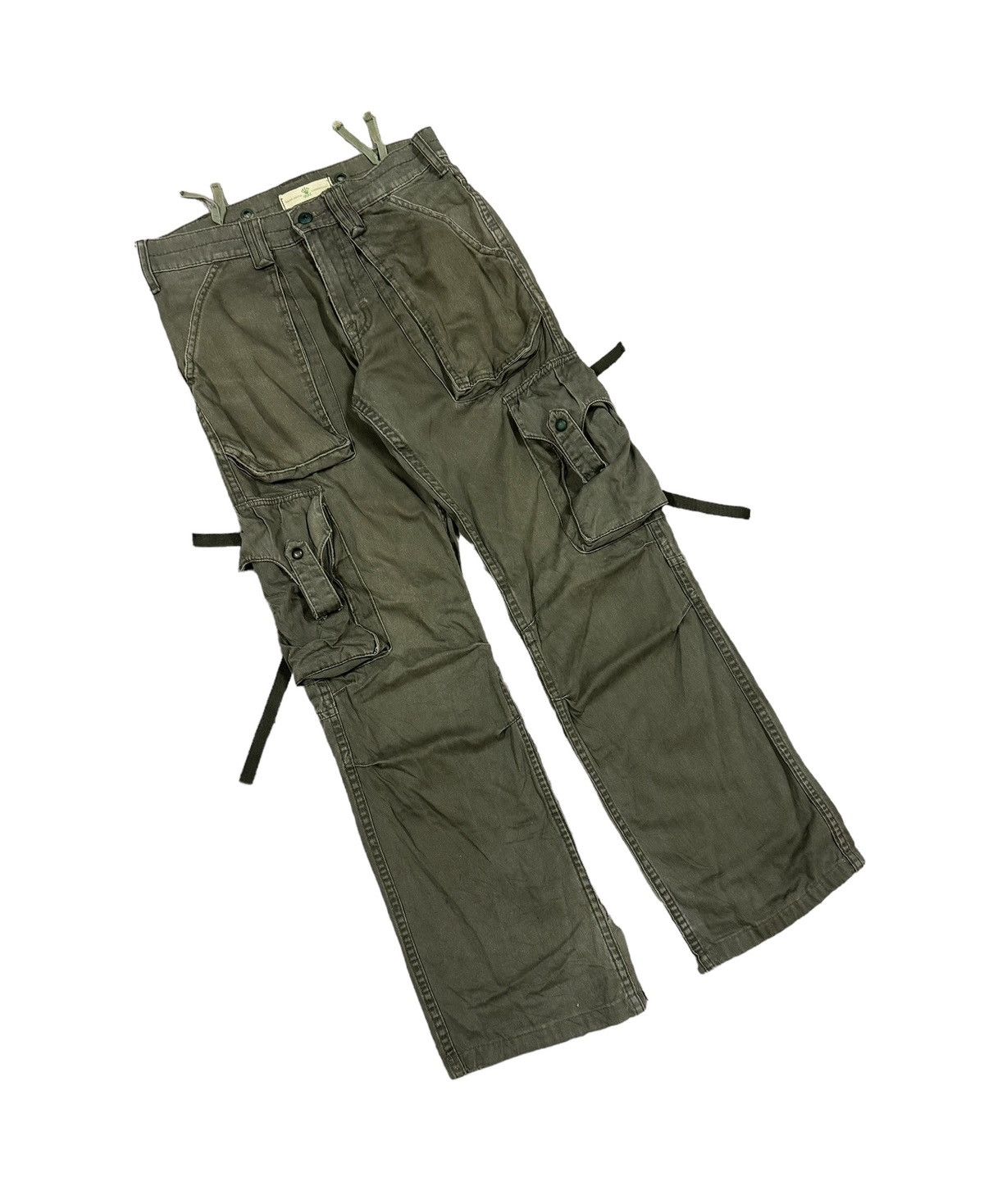 Japanese Brand × Orslow × Vintage Vtg🔥Japanese Brand Bondage Parachute Cargo Pants Size US 30 / EU 46 - 5 Thumbnail