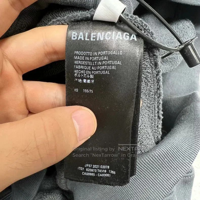 Balenciaga Balenciaga Gray Embroidered Coke Logo Hoodie. Size US XS / EU 42 / 0 - 5 Thumbnail