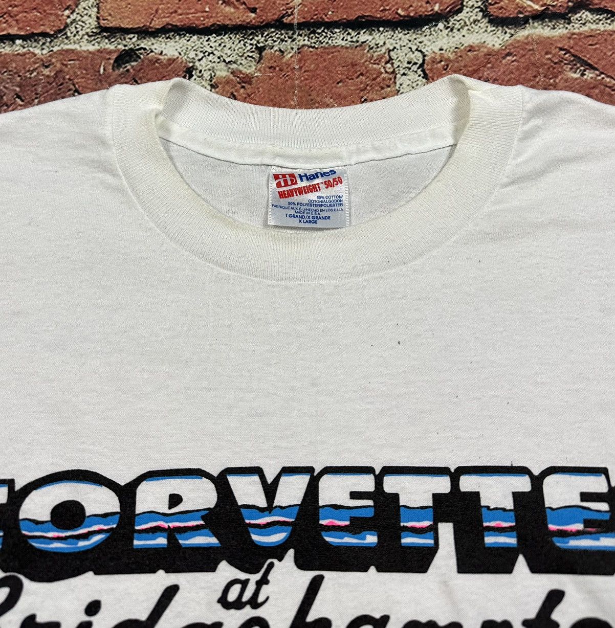 Hanes Vintage Chevy Corvette Bridgehampton Single Stitch T-Shirt Size US XL / EU 56 / 4 - 11 Thumbnail