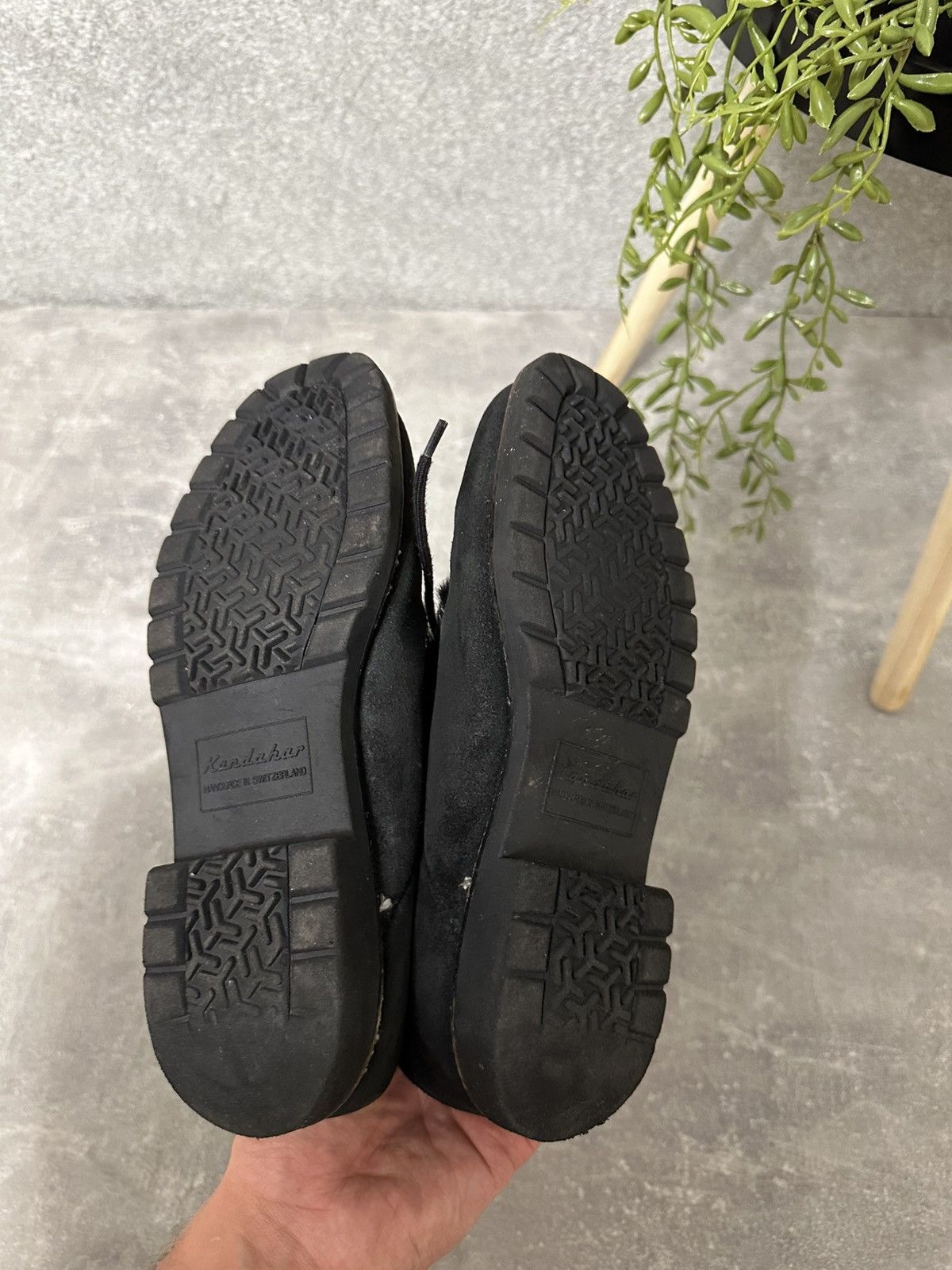 Other Y2K Kandahar Suede Fur Boots | Black Lace-Up Size US 7.5 / IT 37.5 - 10 Thumbnail